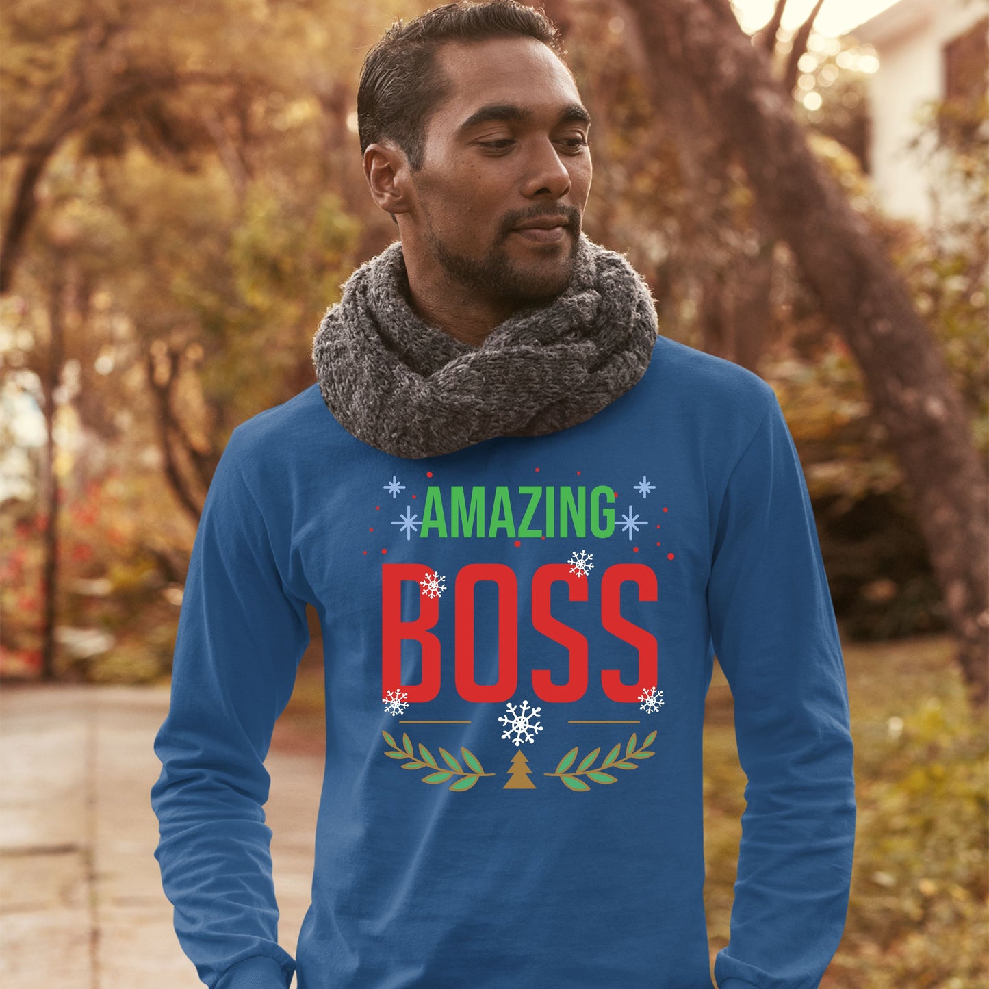 Amazing Boss, Men Long Sleeves, Christmas Shirts, Christmas Sweatshirts, Christmas, Christmas Clothing, Christmas Decor