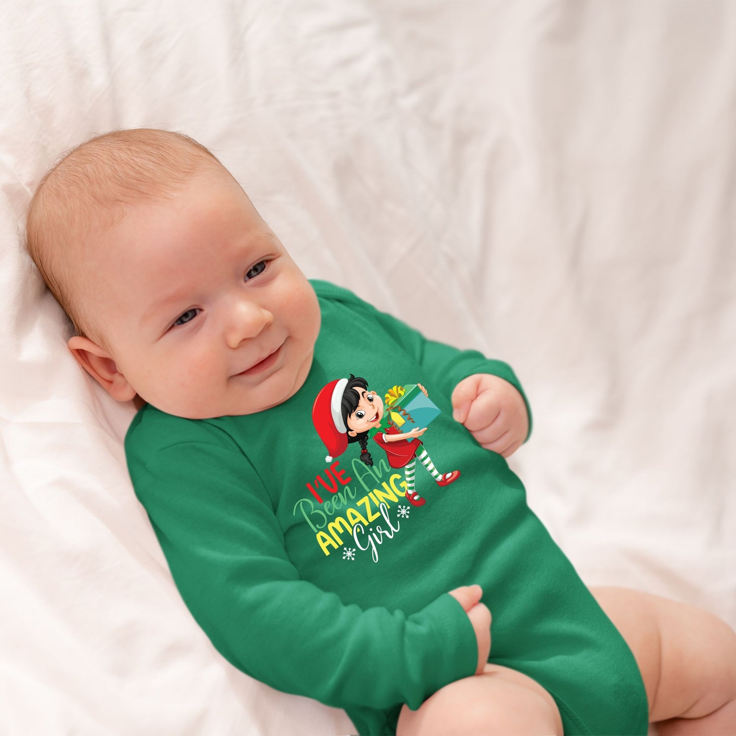 Ive Been an Amazing Girl, Christmas Bodysuits For Kids, Christmas Long Sleeves, Christmas Onesies, Christmas Bodysuits, Christmas Present