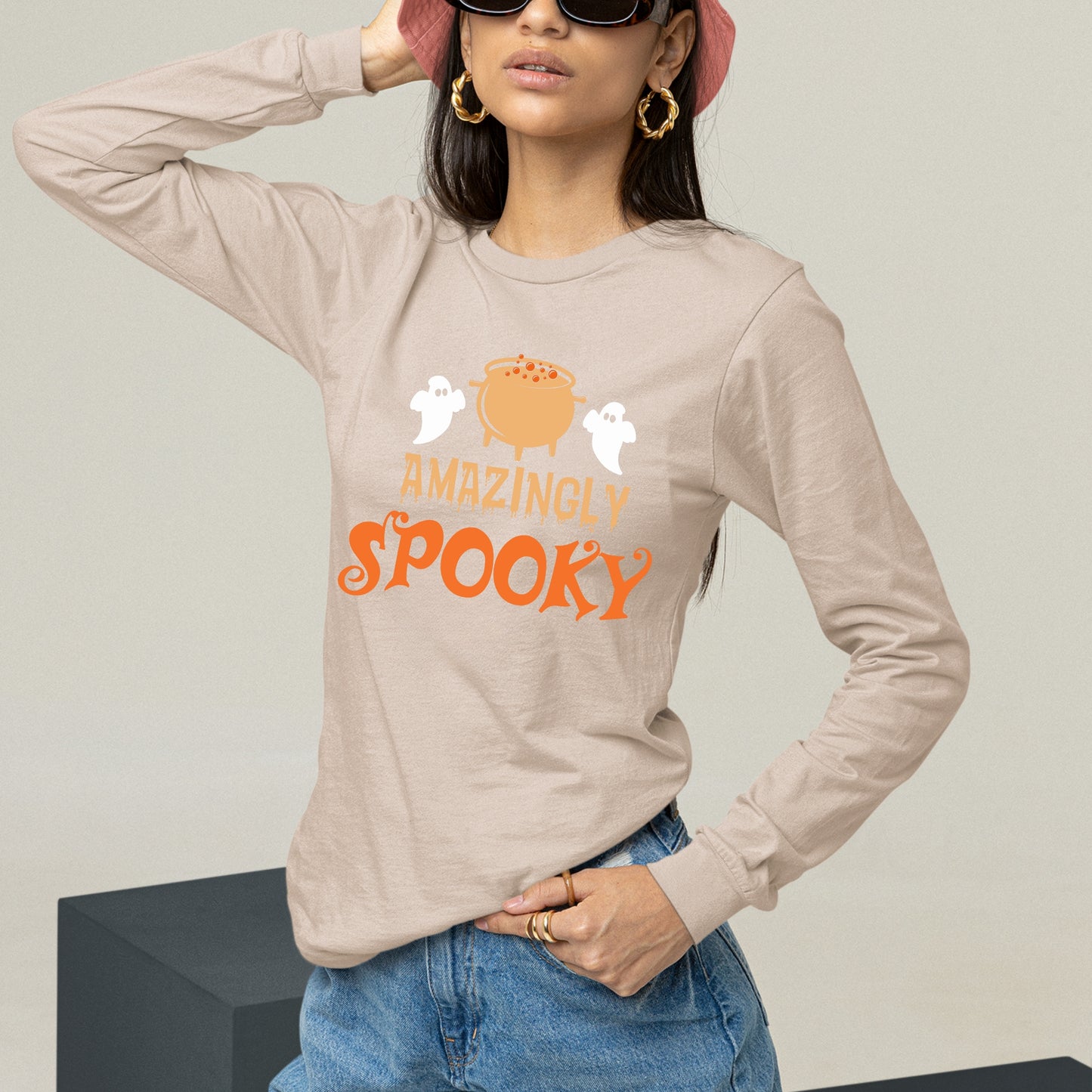 Halloween Amazingly Spooky Sweatshirt, Halloween Gift Sweatshirt, Halloween Sweater, Cute Halloween Sweatshirt, Funny Halloween Sweatshirt
