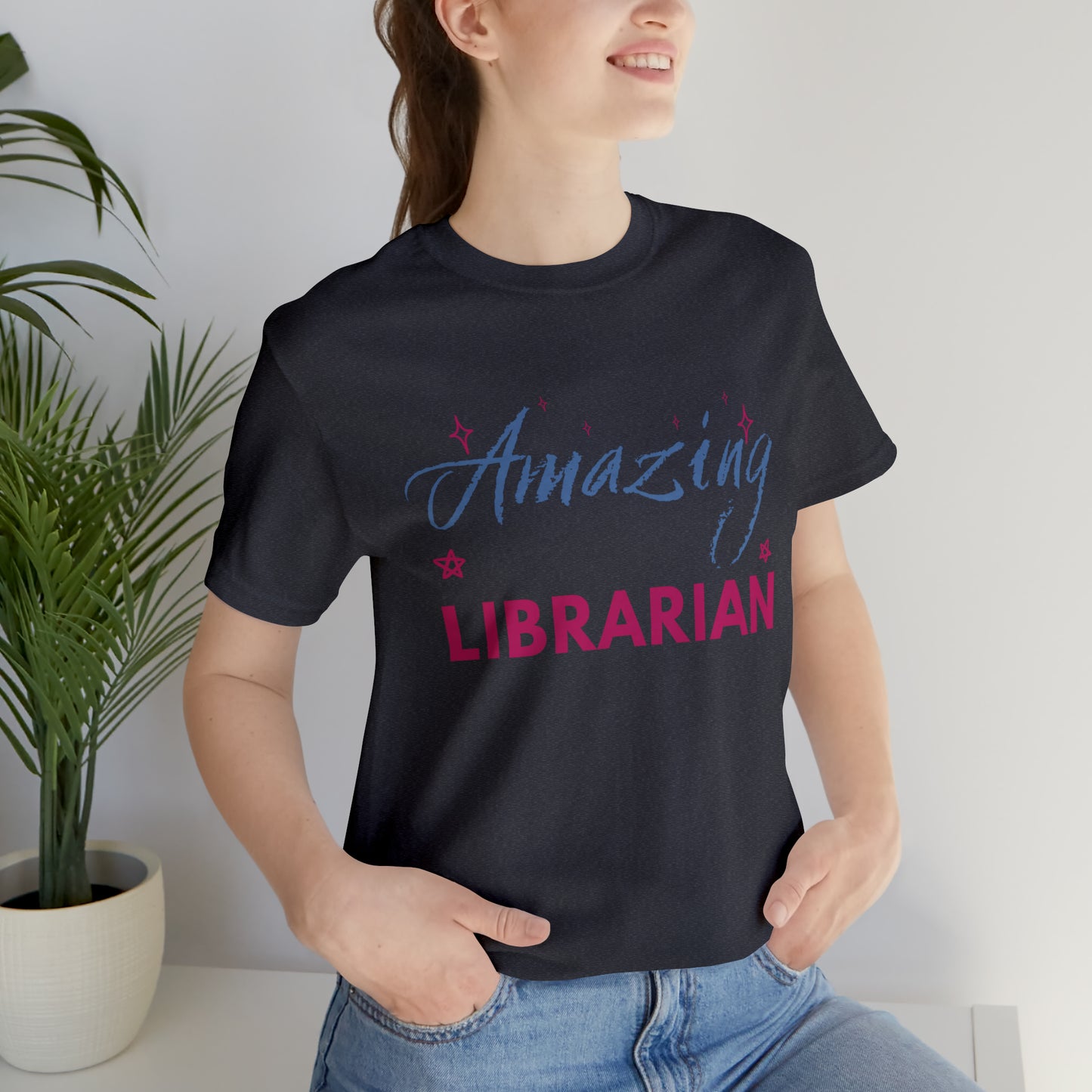 Amazing Librarian Unisex Jersey Short Sleeve Tee