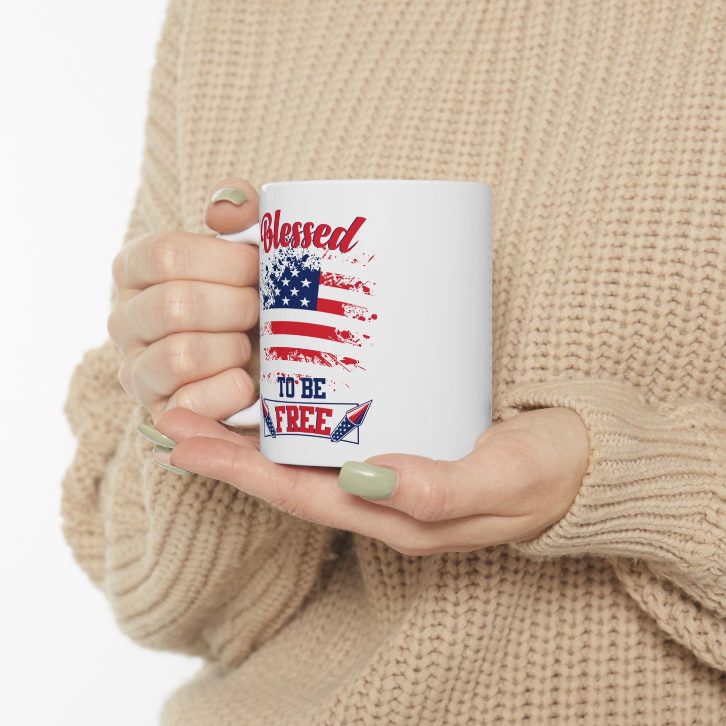 Blessed to be Free Ceramic Mug 11oz