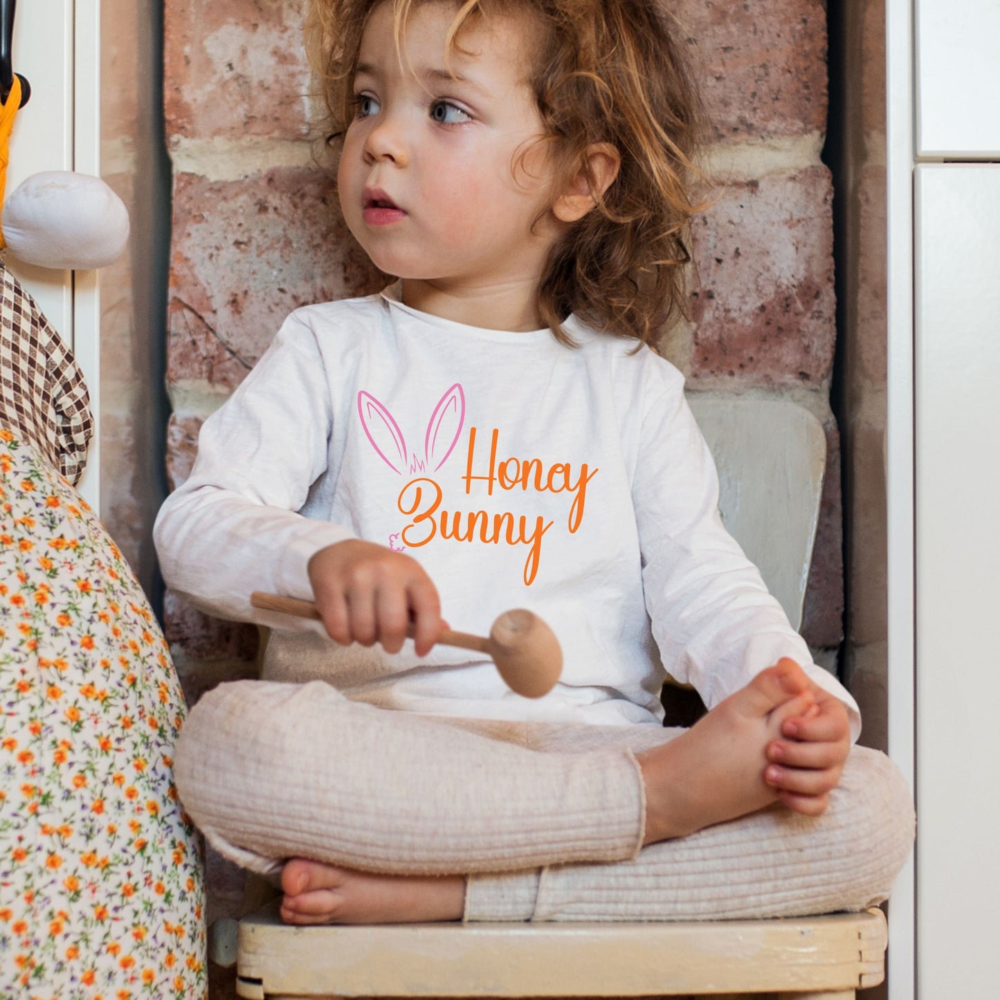 Honey Bunny- Toddler Long Sleeve Tee