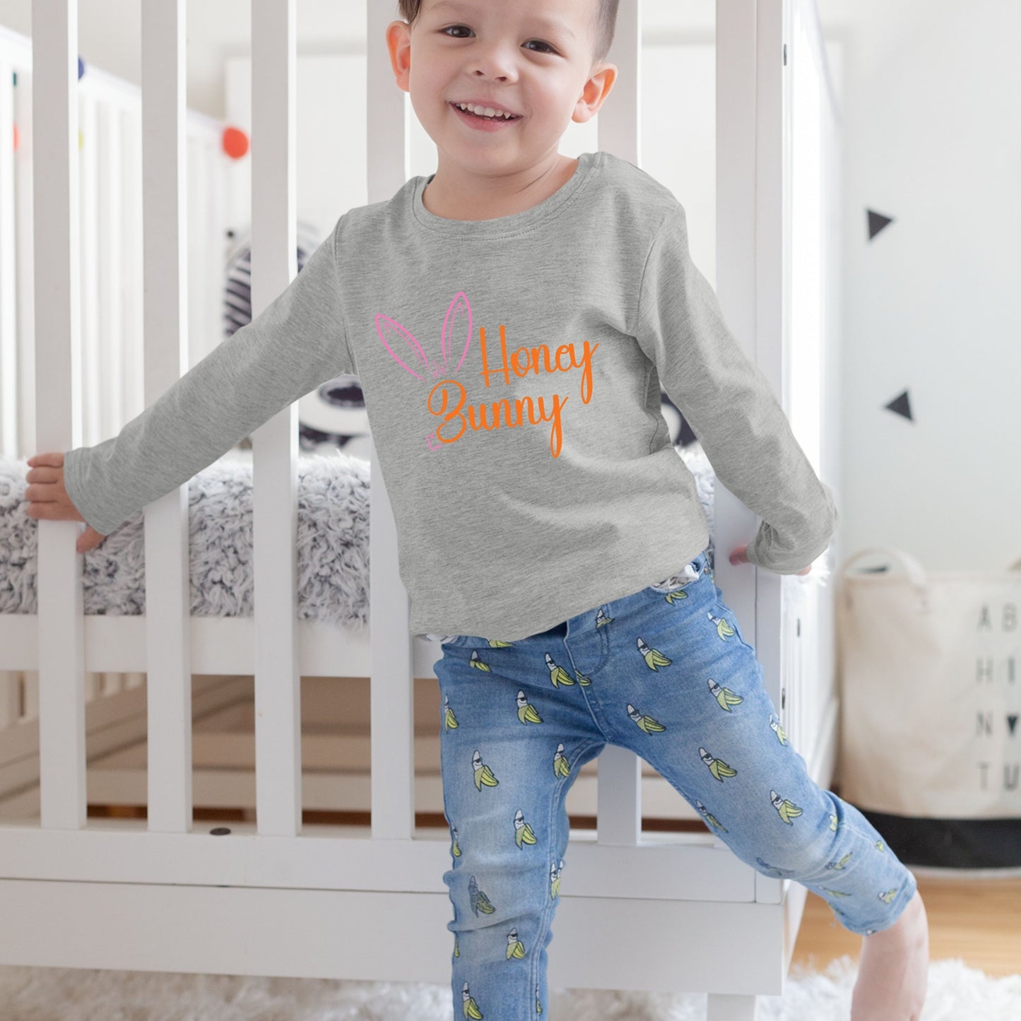 Honey Bunny- Toddler Long Sleeve Tee