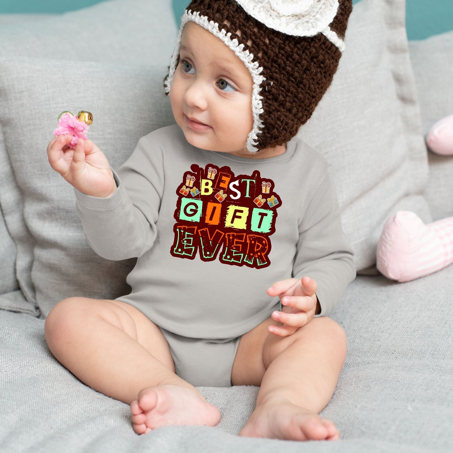 Best Gift Ever, Christmas Bodysuits For Kids, Christmas Long Sleeves, Christmas Bodysuits, Christmas Onesies, Christmas Present