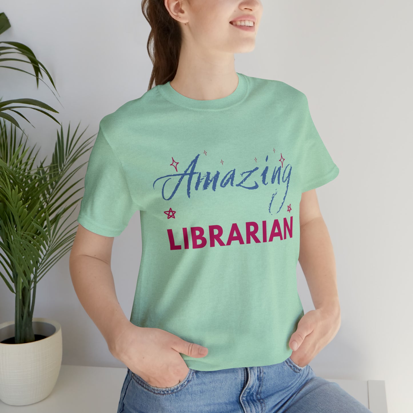 Amazing Librarian Unisex Jersey Short Sleeve Tee