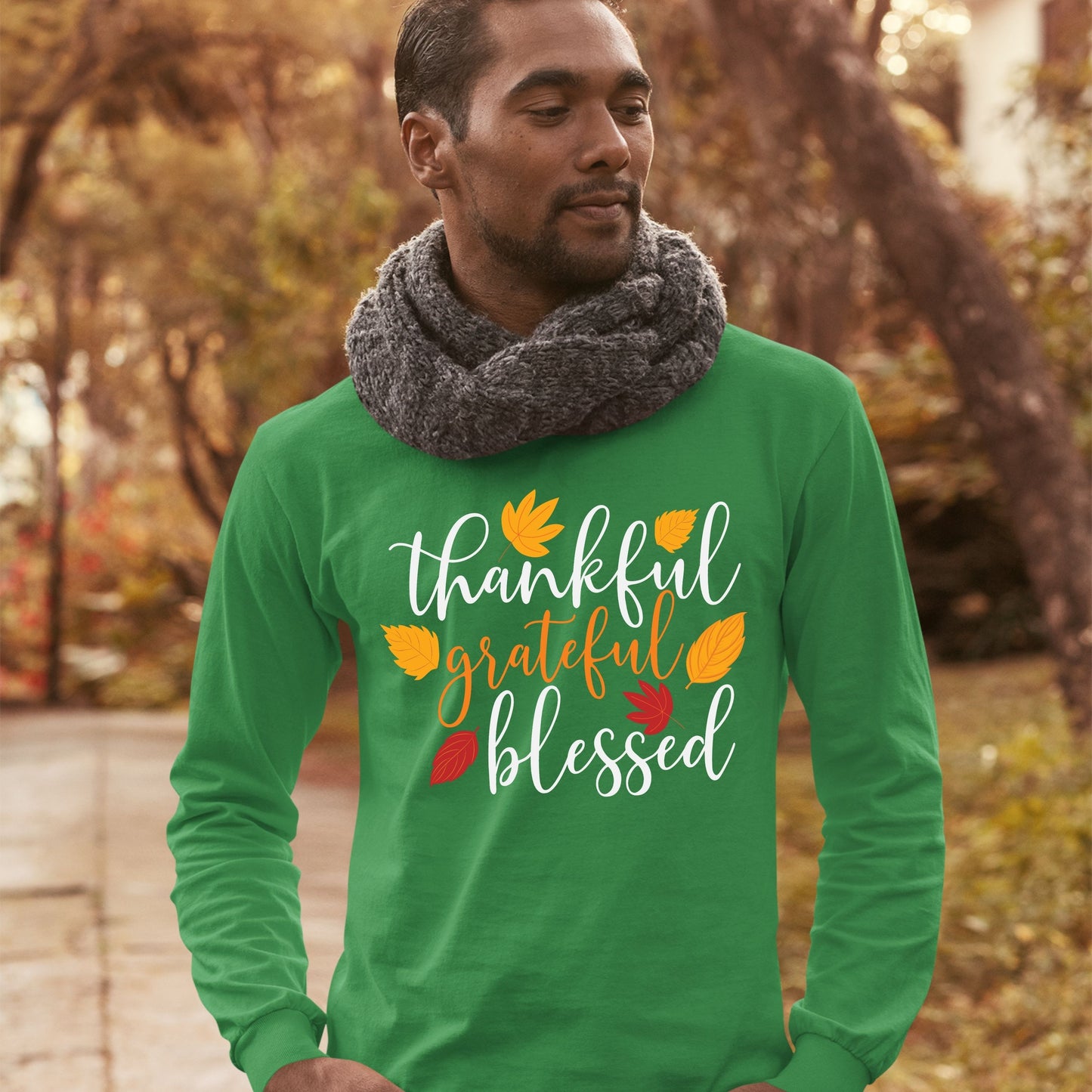 Thankful Grateful Blessed, Thanksgiving Sweatshirt, Thanksgiving Sweater for Men, Thanksgiving Gift Ideas, Cute Thanksgiving