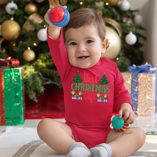 Best Christmas Gift, Christmas Bodysuits For Kids, Christmas Long Sleeves, Christmas Present, Christmas Onesies, Christmas Bodysuits