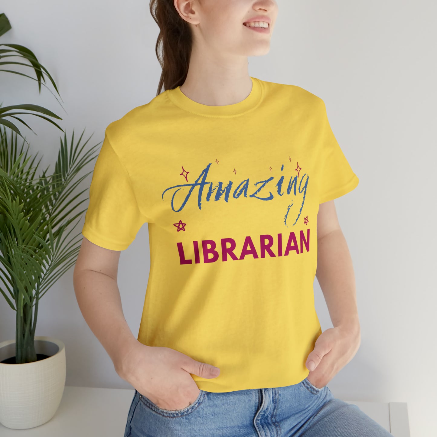 Amazing Librarian Unisex Jersey Short Sleeve Tee