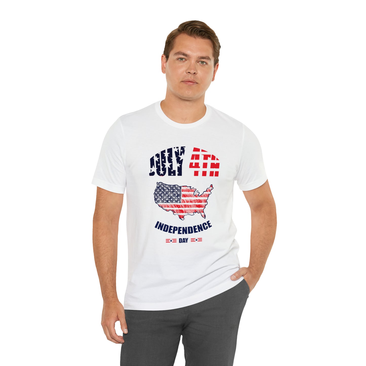 4th of July Independence Day Unisex Jersey Short Sleeve Tee