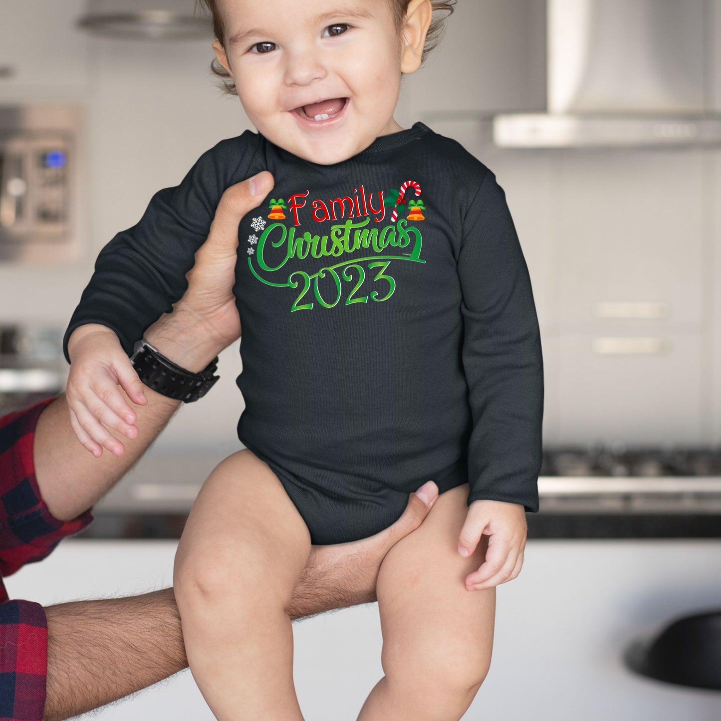 Family Christmas 2023, Christmas Bodysuits For Kids, Christmas Long Sleeves, Christmas Bodysuits, Christmas Onesies, Christmas Present