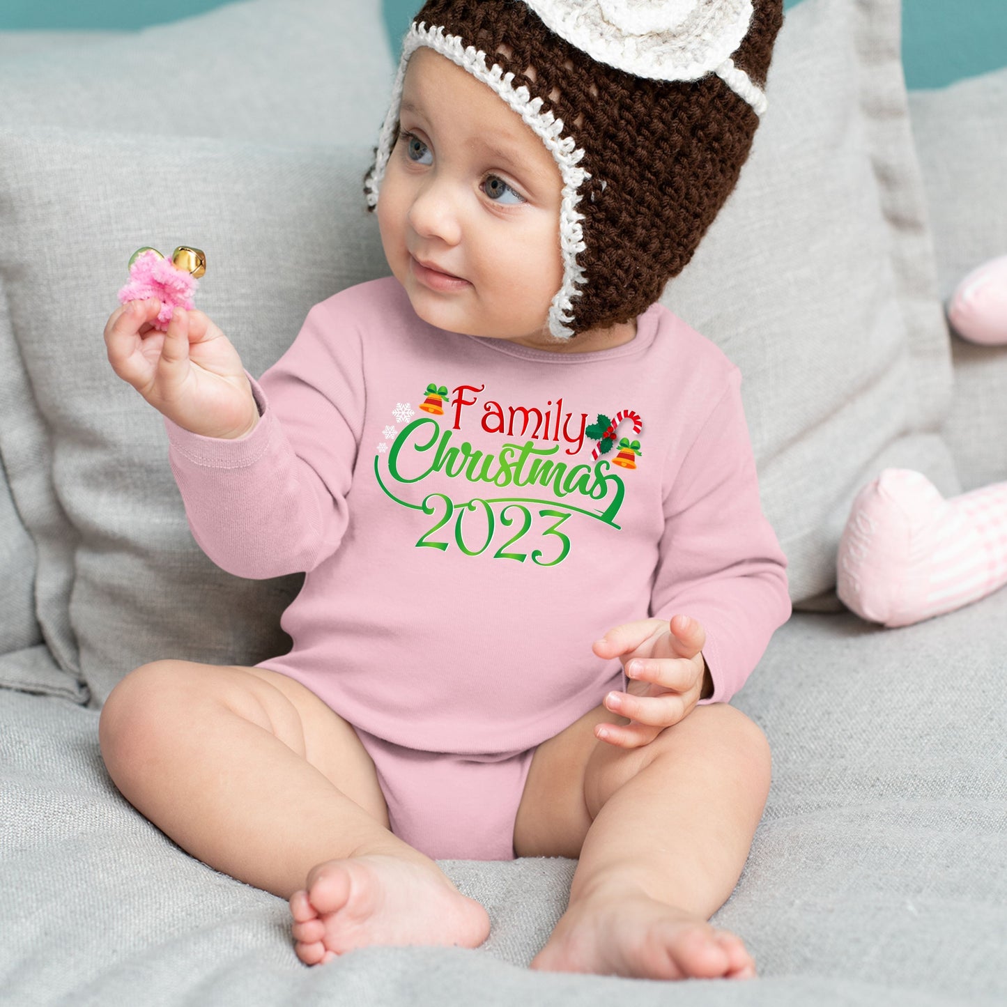 Family Christmas 2023, Christmas Bodysuits For Kids, Christmas Long Sleeves, Christmas Bodysuits, Christmas Onesies, Christmas Present