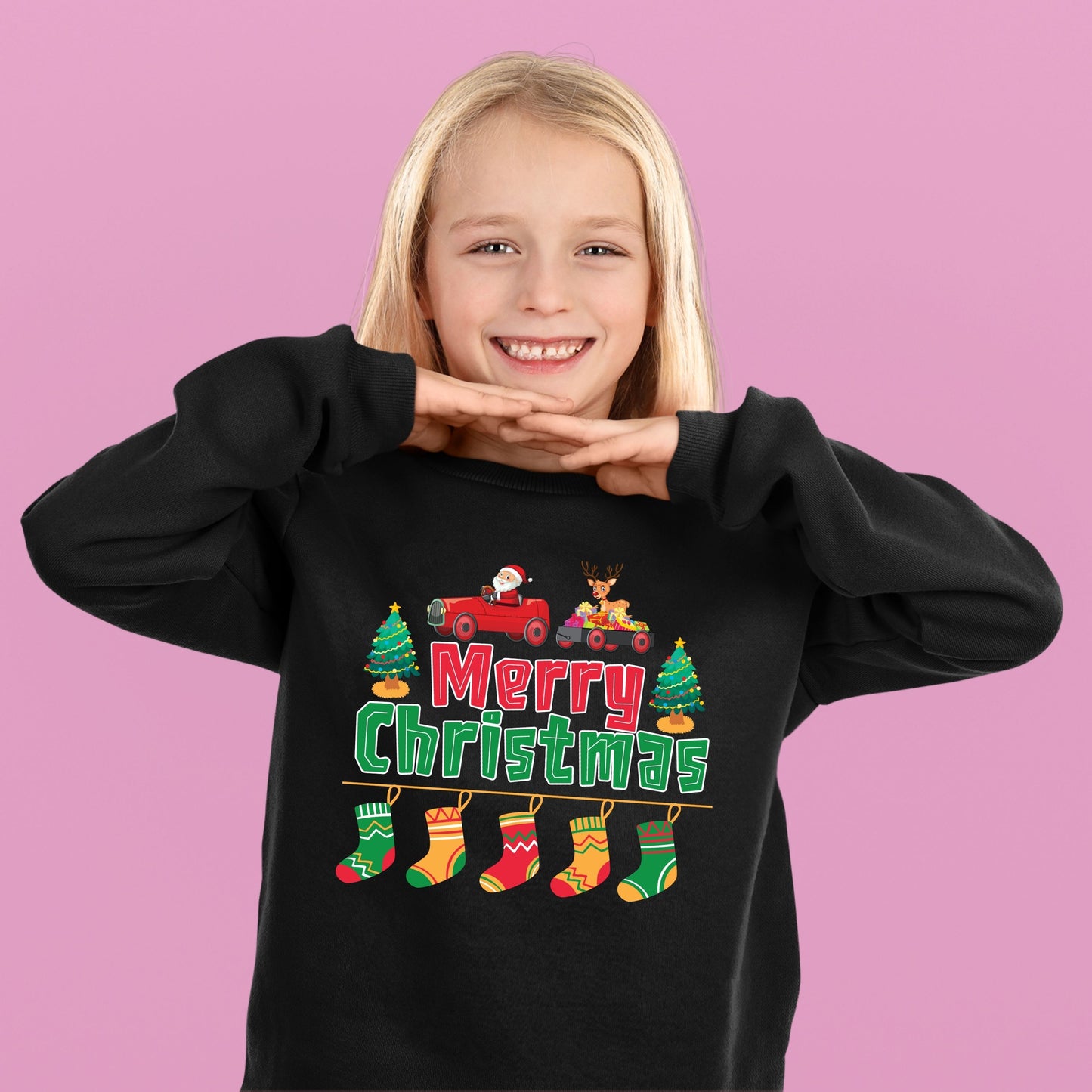 Merry Christmas, Christmas Long Sleeves, Christmas Crewneck For Youth, Christmas Sweater, Christmas Sweatshirt, Christmas Present