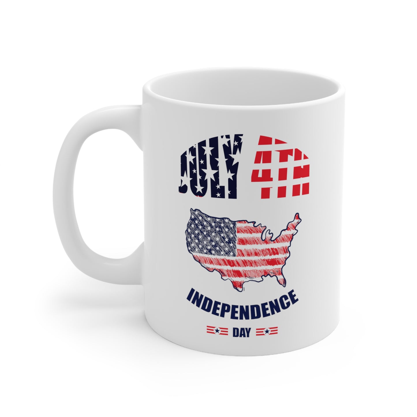 4th of July Independence Day Ceramic Mug 11oz