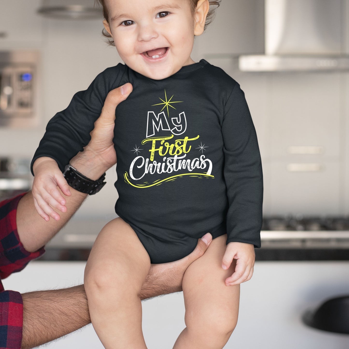 My First Christmas, Christmas Long Sleeves, Christmas Bodysuits For Kids, Christmas Onesies, Christmas Bodysuits, Christmas Present