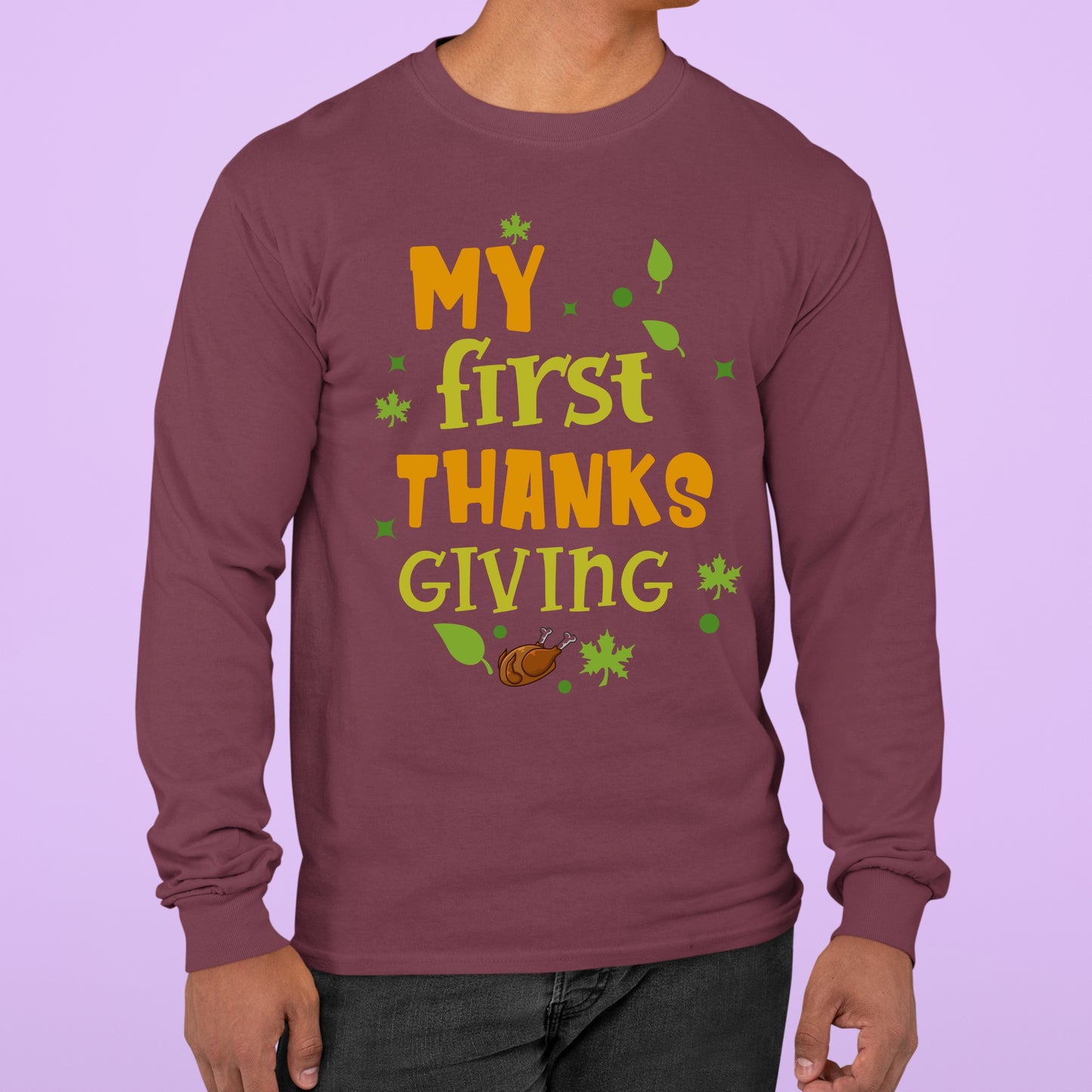 First Thanksgiving Sweatshirt, Thanksgiving Sweatshirt, Thanksgiving Sweater for Men, Thanksgiving Sweater for Women, Thanksgiving Gift Idea