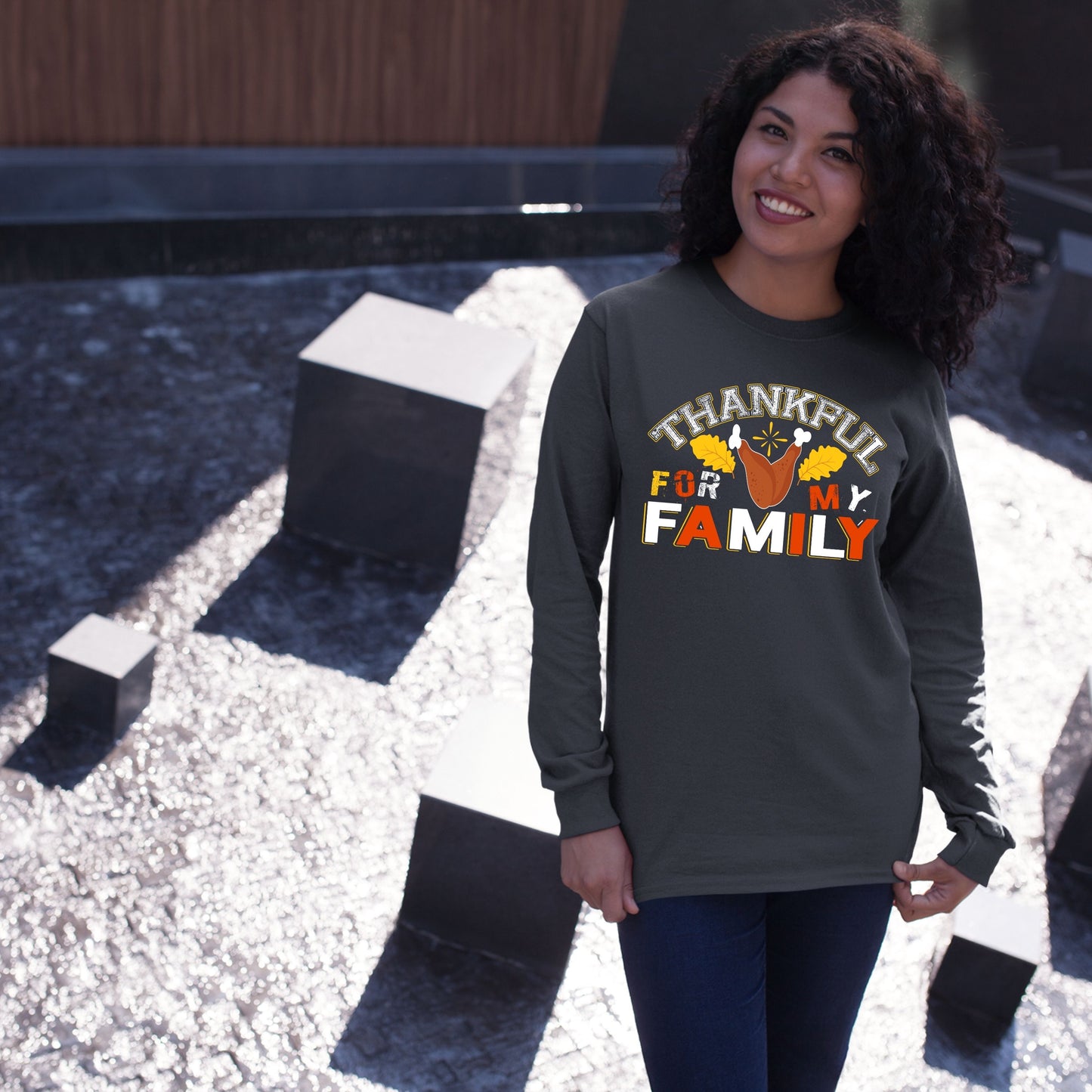 Thankful For My Family, Thanksgiving Sweatshirt, Thanksgiving Sweater for Women, Thanksgiving Gift Ideas, Cute Thanksgiving