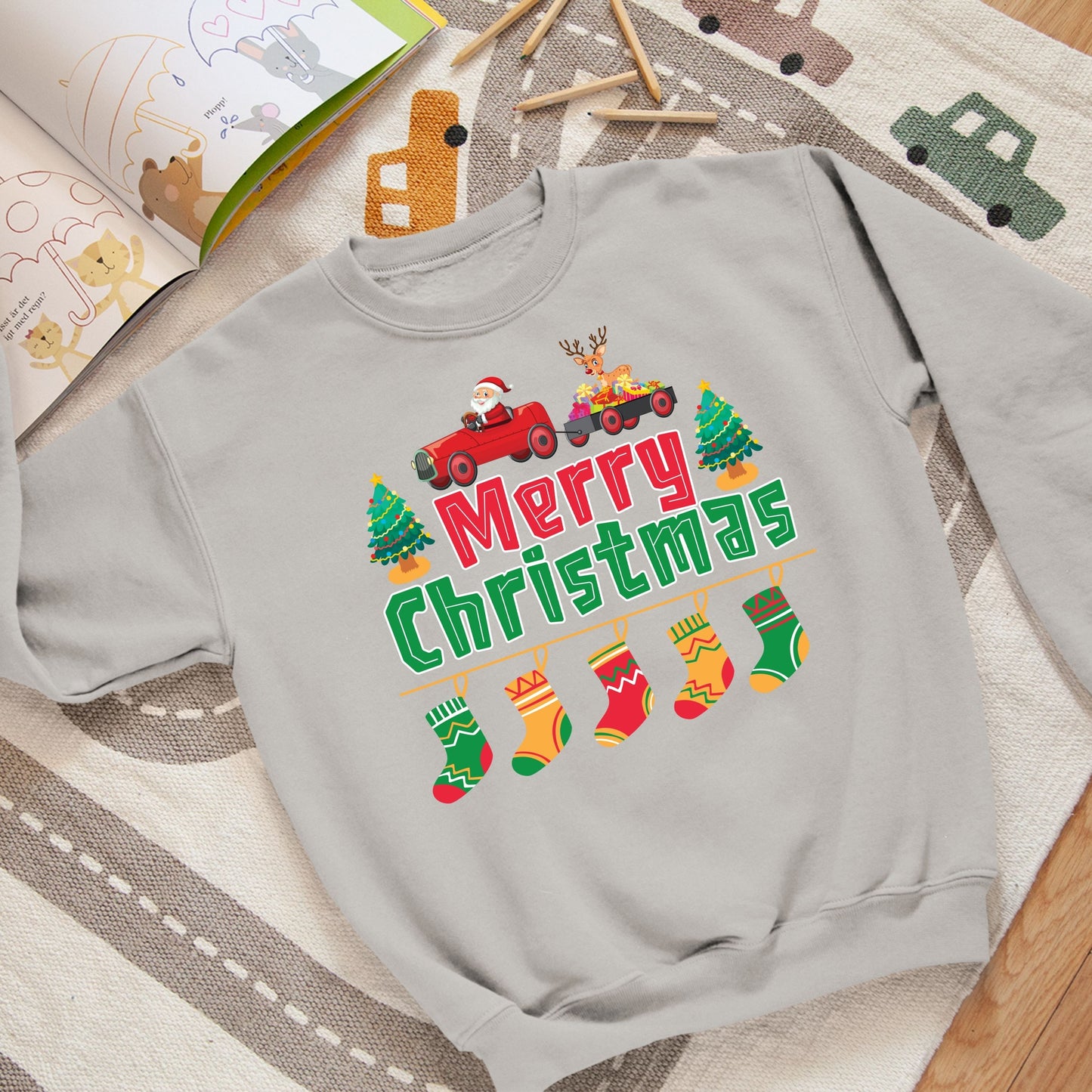 Merry Christmas, Christmas Long Sleeves, Christmas Crewneck For Youth, Christmas Sweater, Christmas Sweatshirt, Christmas Present