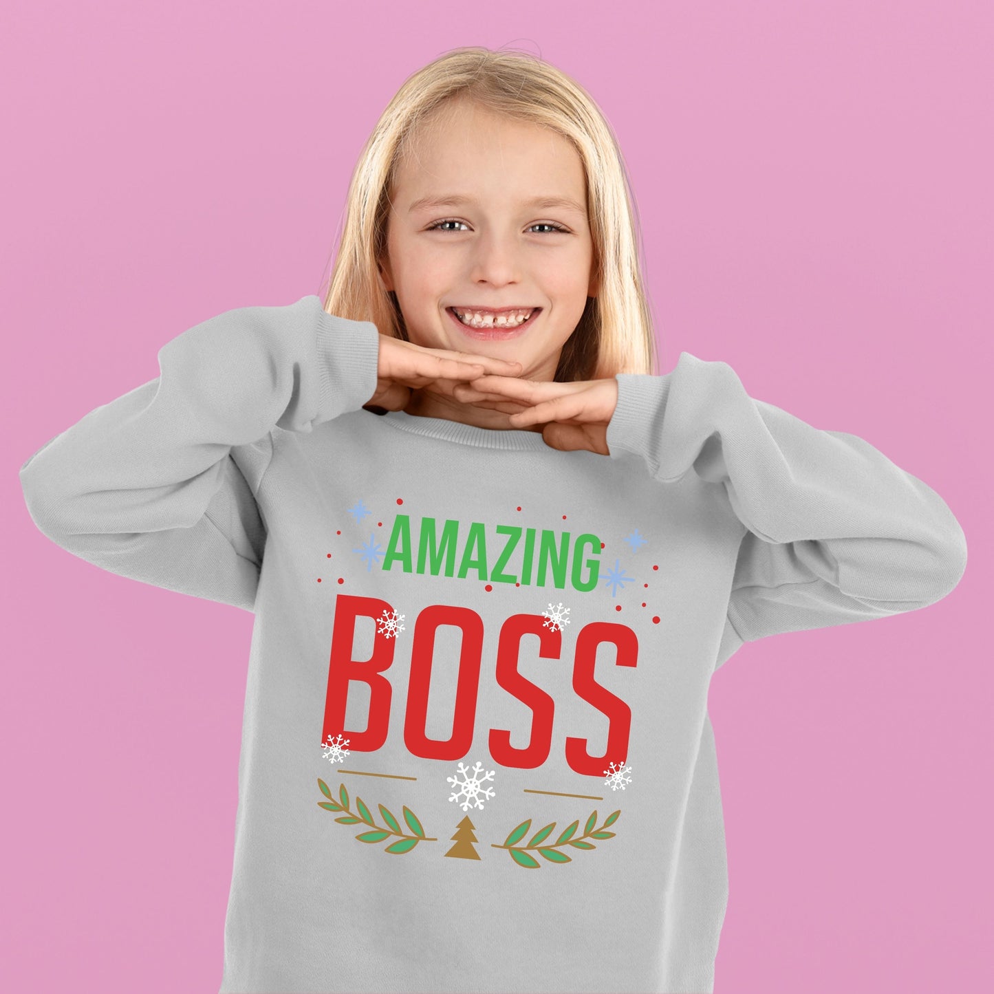 Amazing Boss, Youth Long Sleeve, Christmas Shirts, Christmas Sweatshirts, Christmas, Christmas Clothing, Christmas Decor