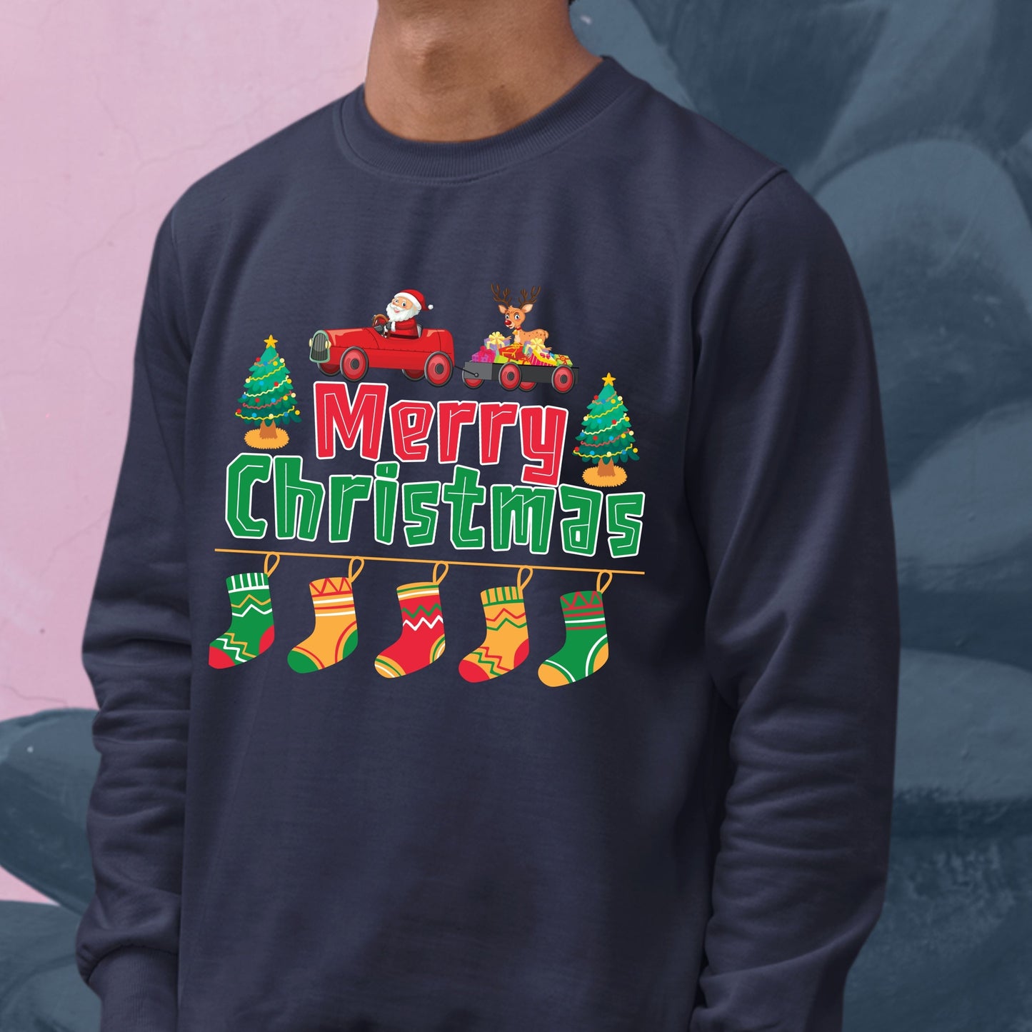 Merry Christmas, Christmas Long Sleeves, Christmas Crewneck For Youth, Christmas Sweater, Christmas Sweatshirt, Christmas Present