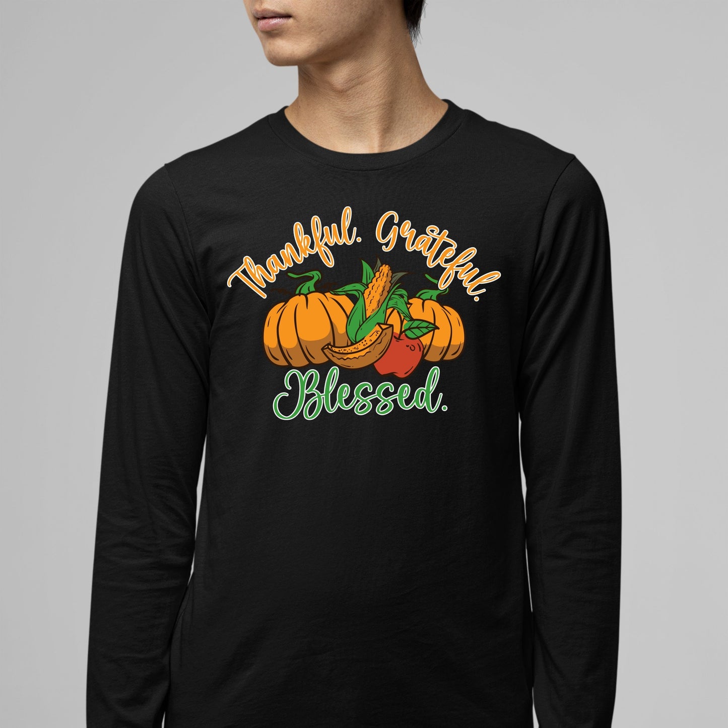 Thankful Grateful Blessed, Thanksgiving Sweatshirt, Thanksgiving Sweater for Men, Thanksgiving Gift Ideas, Cute Thanksgiving