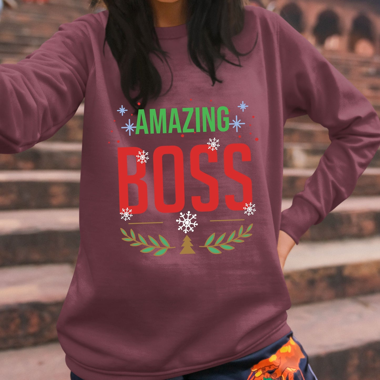 Amazing Boss, Youth Long Sleeve, Christmas Shirts, Christmas Sweatshirts, Christmas, Christmas Clothing, Christmas Decor