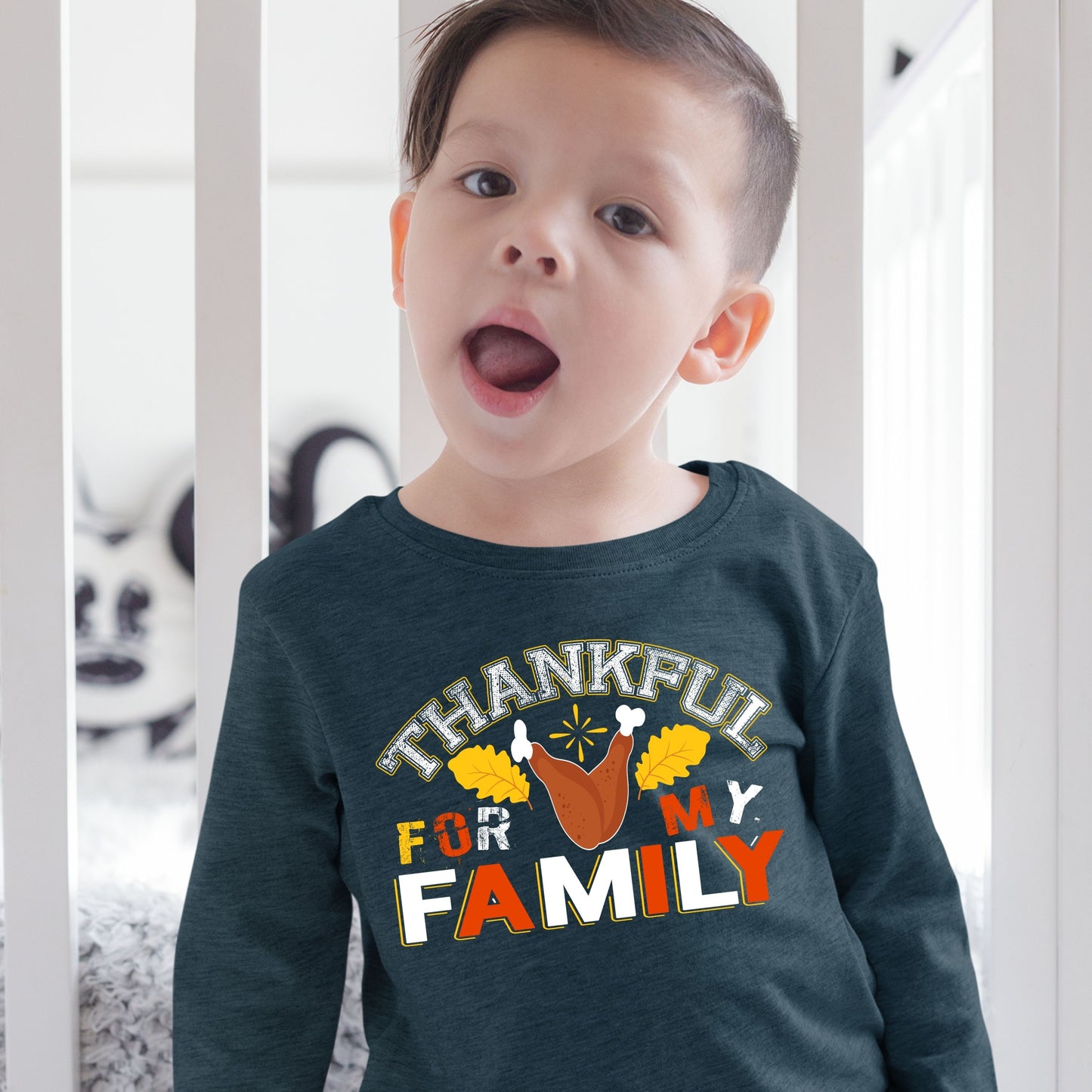 Thankful For My Family, Thanksgiving Sweatshirt, Thanksgiving Sweater for kids, Thanksgiving Gift Ideas, Cute Thanksgiving