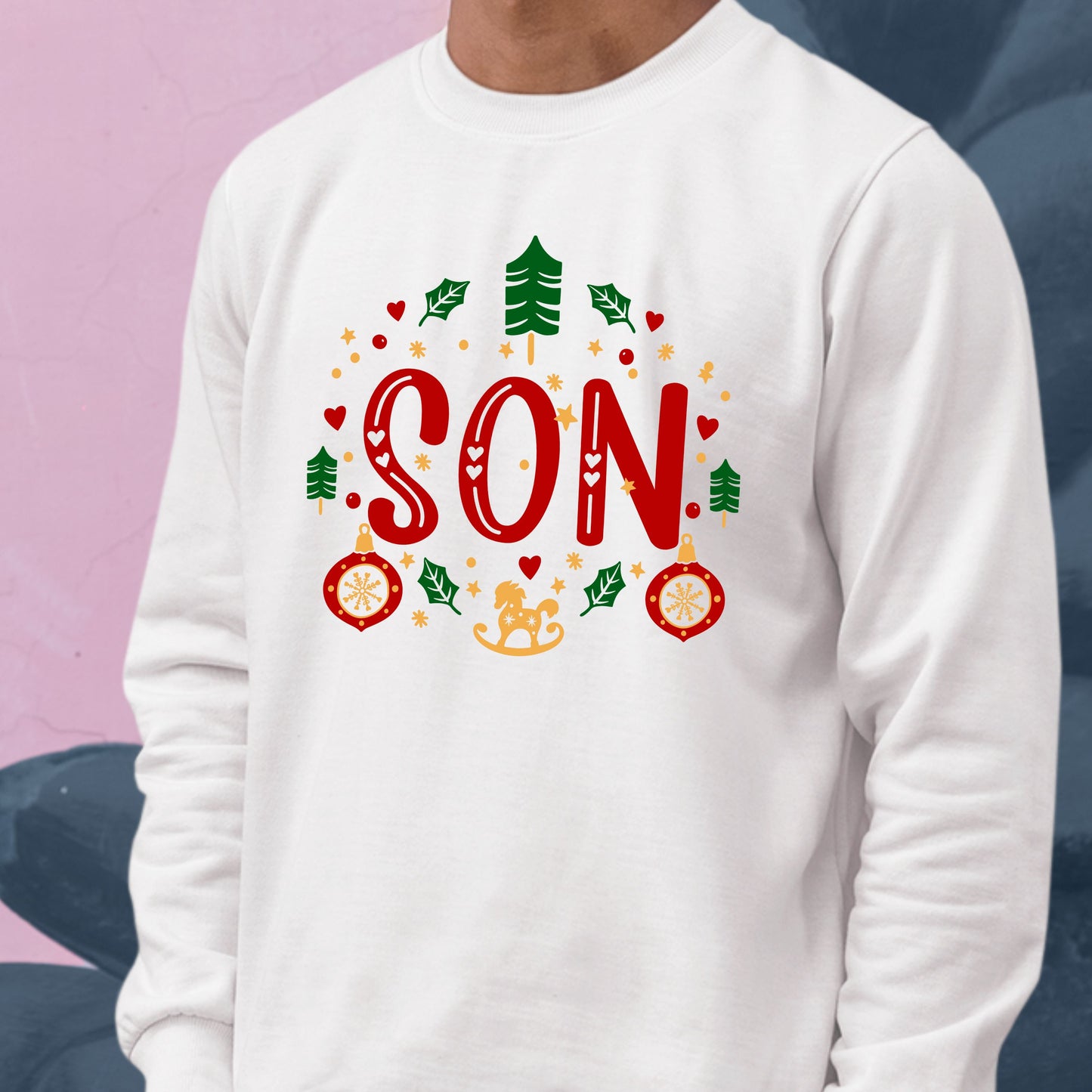 Son, Youth Long Sleeve, Christmas, Christmas Shirts, Christmas Clothing, Christmas Decor, Christmas Sweatshirts