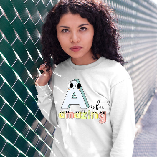 A Is for Amazing Women Long Sleeves