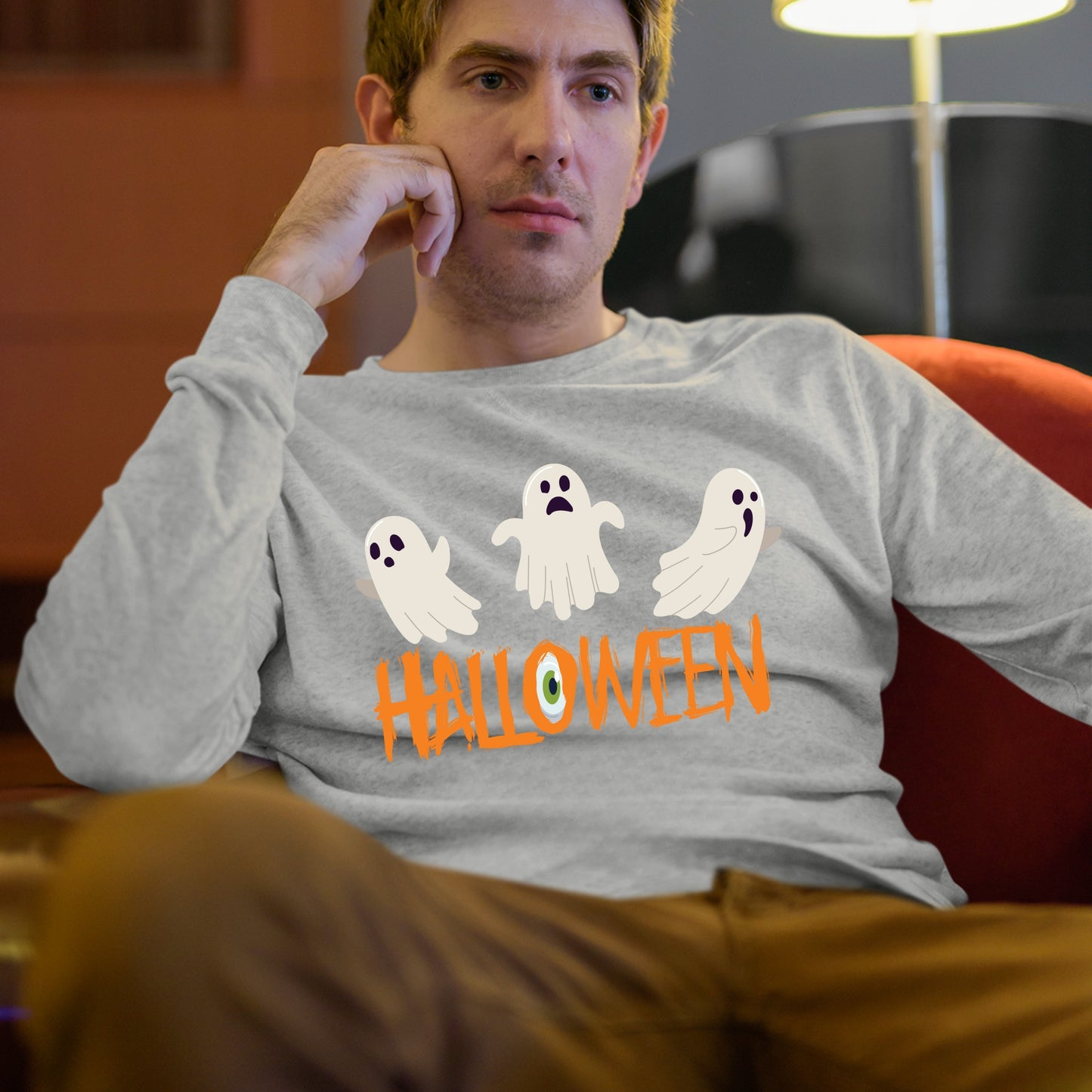 Halloween Ghost Sweatshirt, Halloween Gift Sweatshirt, Halloween Sweater, Cute Halloween Sweatshirt, Funny Halloween Sweatshirt