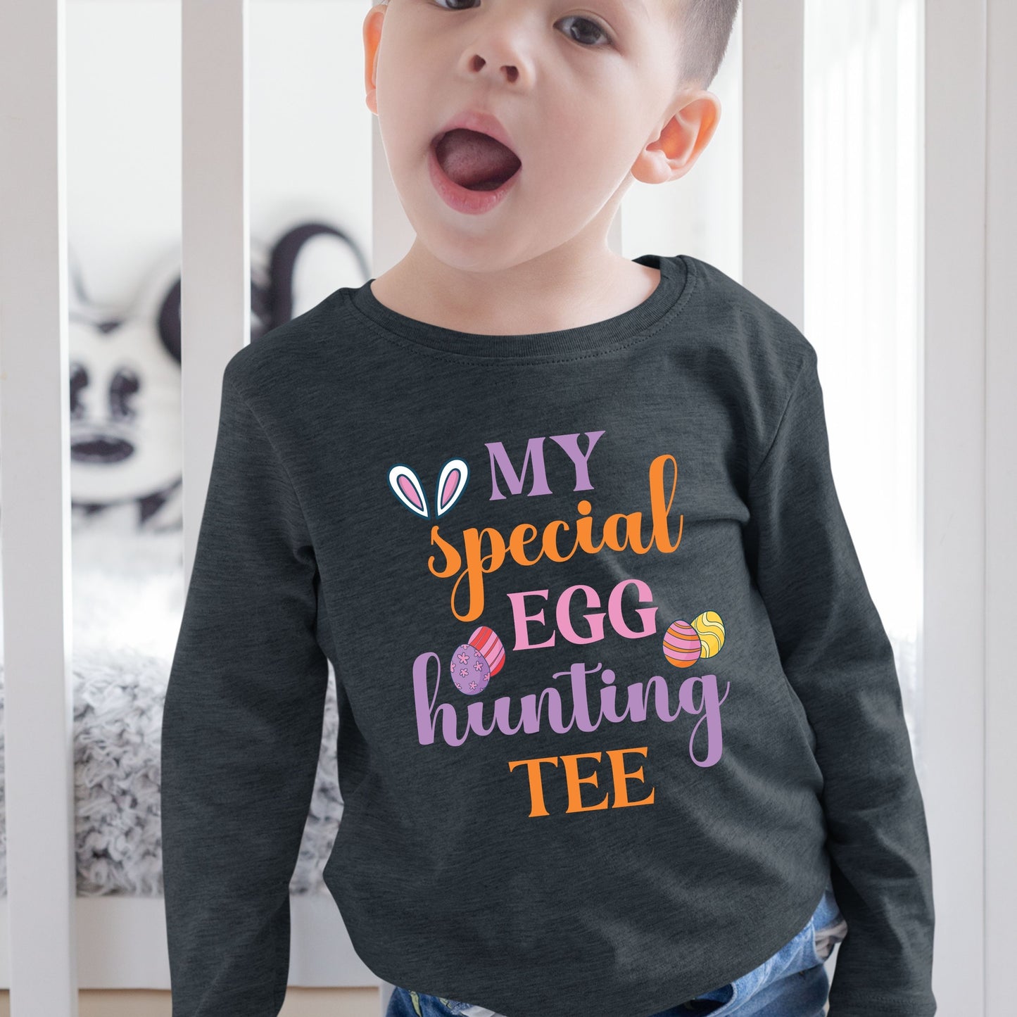 My Special Egg Hunting Tee - Toddler Long Sleeve Tee
