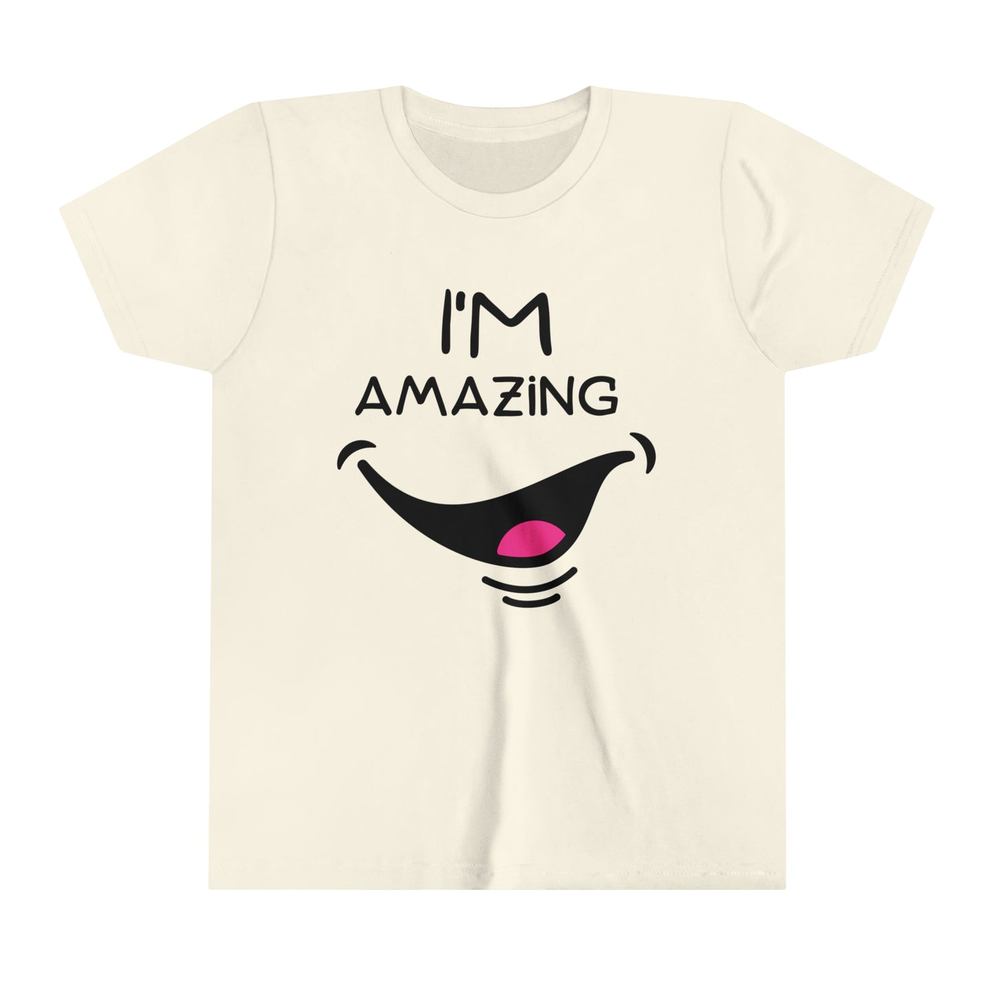 I'm Amazing With Cheeky Smile Youth Short Sleeve Tee