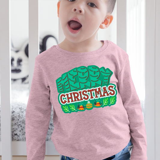 Merry Christmas, Christmas Long Sleeves, Christmas Crewneck For Toddler, Christmas Present, Christmas Sweater, Christmas Sweatshirt