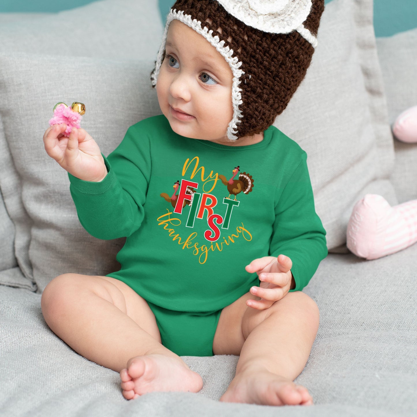 My First Thanks Giving, Thanksgiving Bodysuit, Thanksgiving Onesies for kids, Thanksgiving Gift Ideas, Cute Thanksgiving