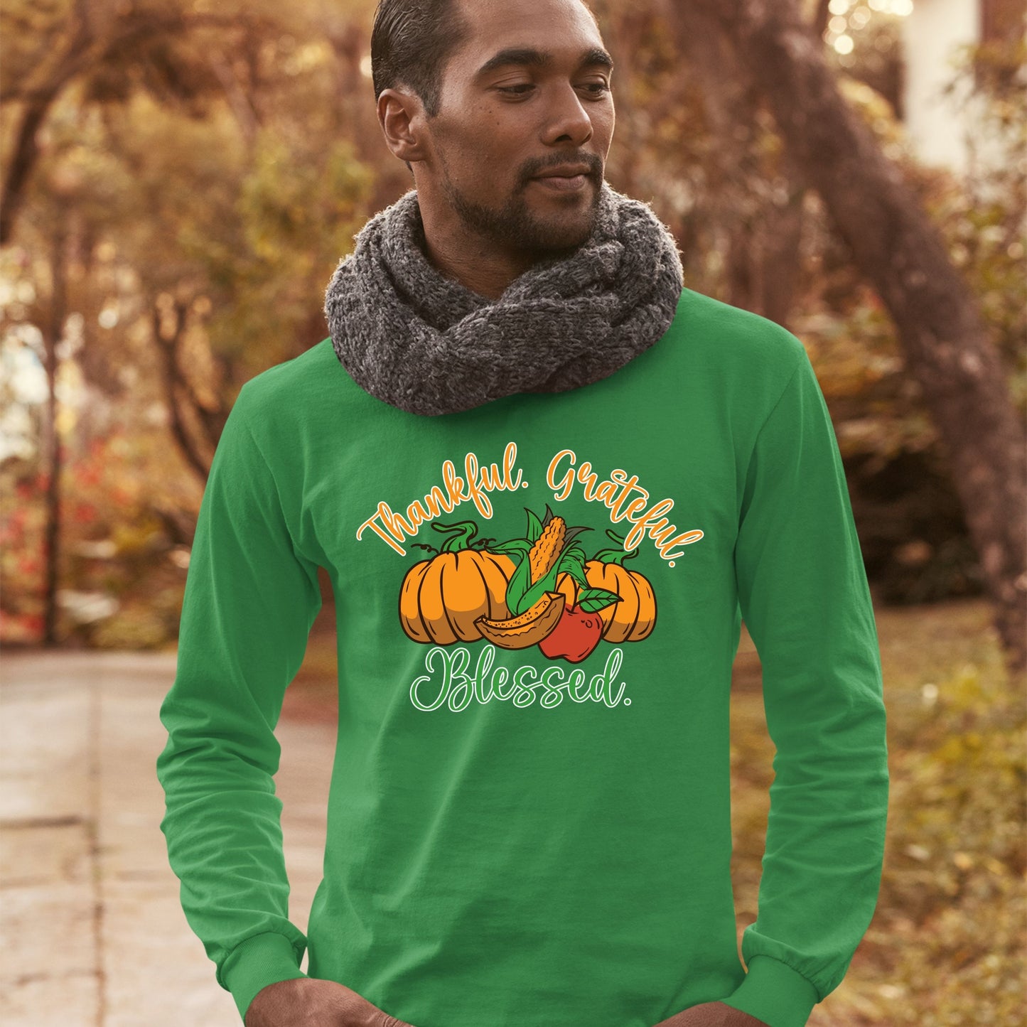 Thankful Grateful Blessed, Thanksgiving Sweatshirt, Thanksgiving Sweater for Men, Thanksgiving Gift Ideas, Cute Thanksgiving