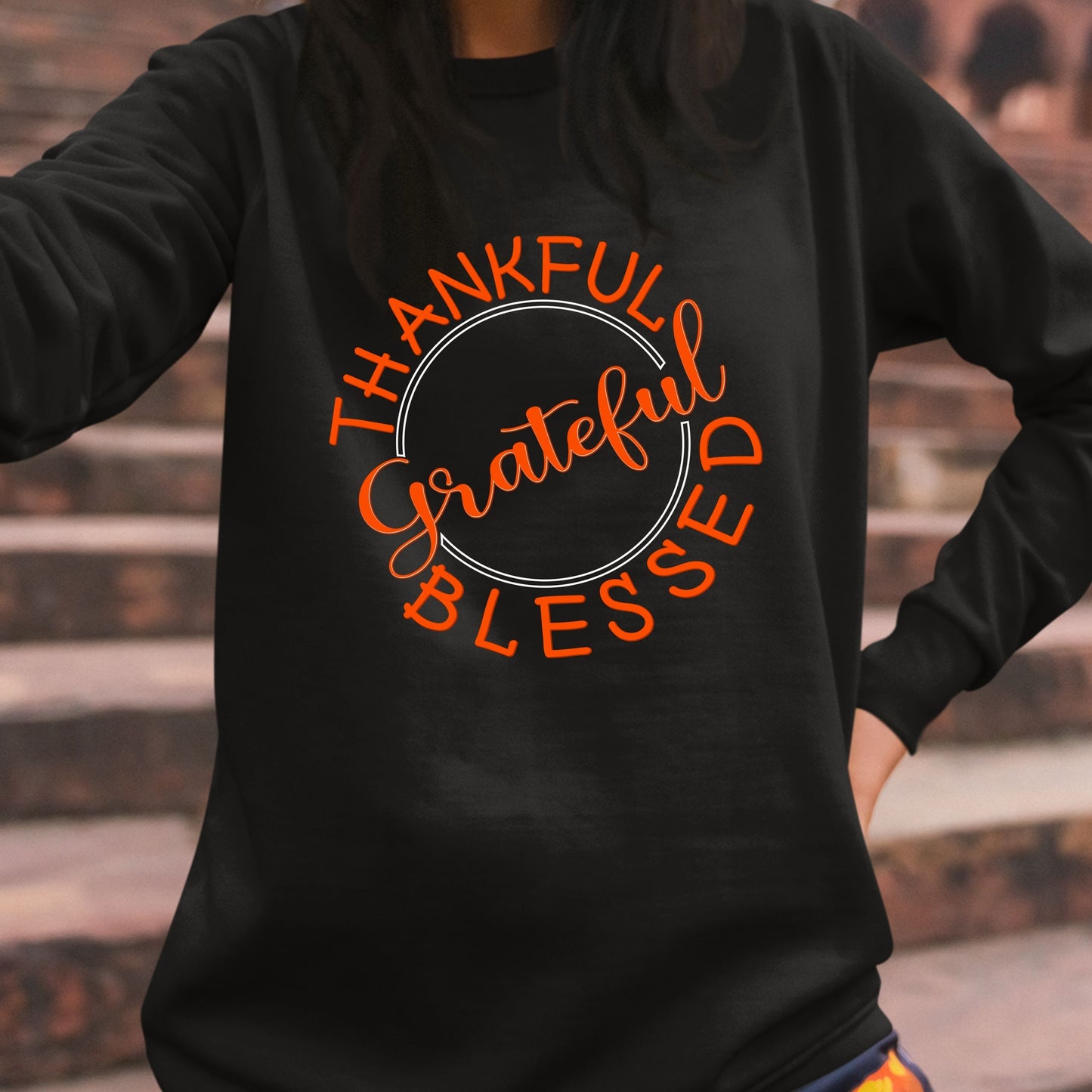 Thankful Grateful Blessed, Thanksgiving Sweatshirt, Thanksgiving Sweater for kids, Thanksgiving Gift Ideas, Cute Thanksgiving