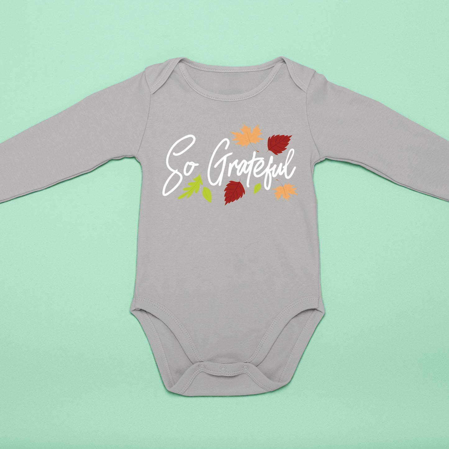 So Grateful, Thanksgiving Bodysuit, Thanksgiving Onesies for kids, Thanksgiving Gift Ideas, Cute Thanksgiving