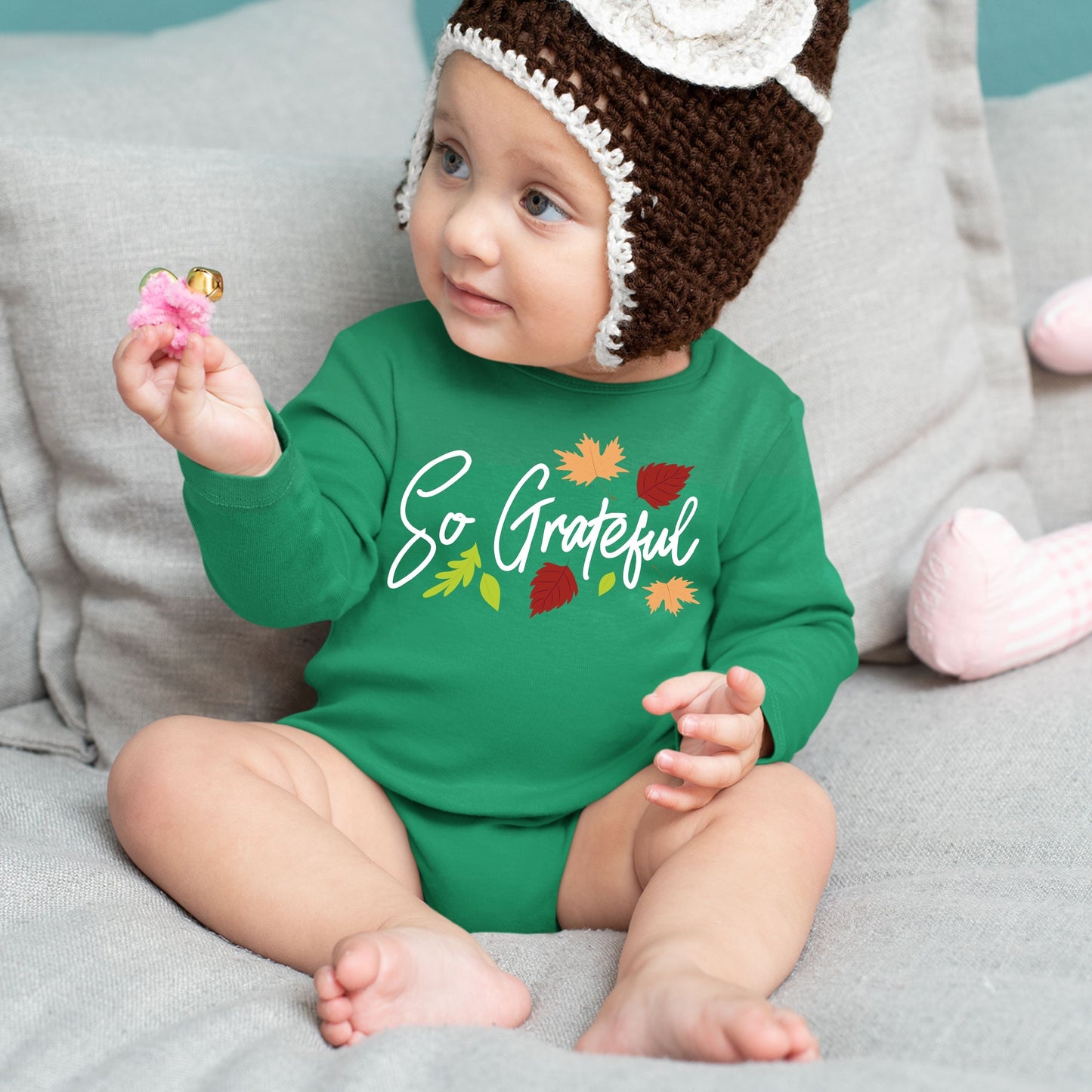 So Grateful, Thanksgiving Bodysuit, Thanksgiving Onesies for kids, Thanksgiving Gift Ideas, Cute Thanksgiving