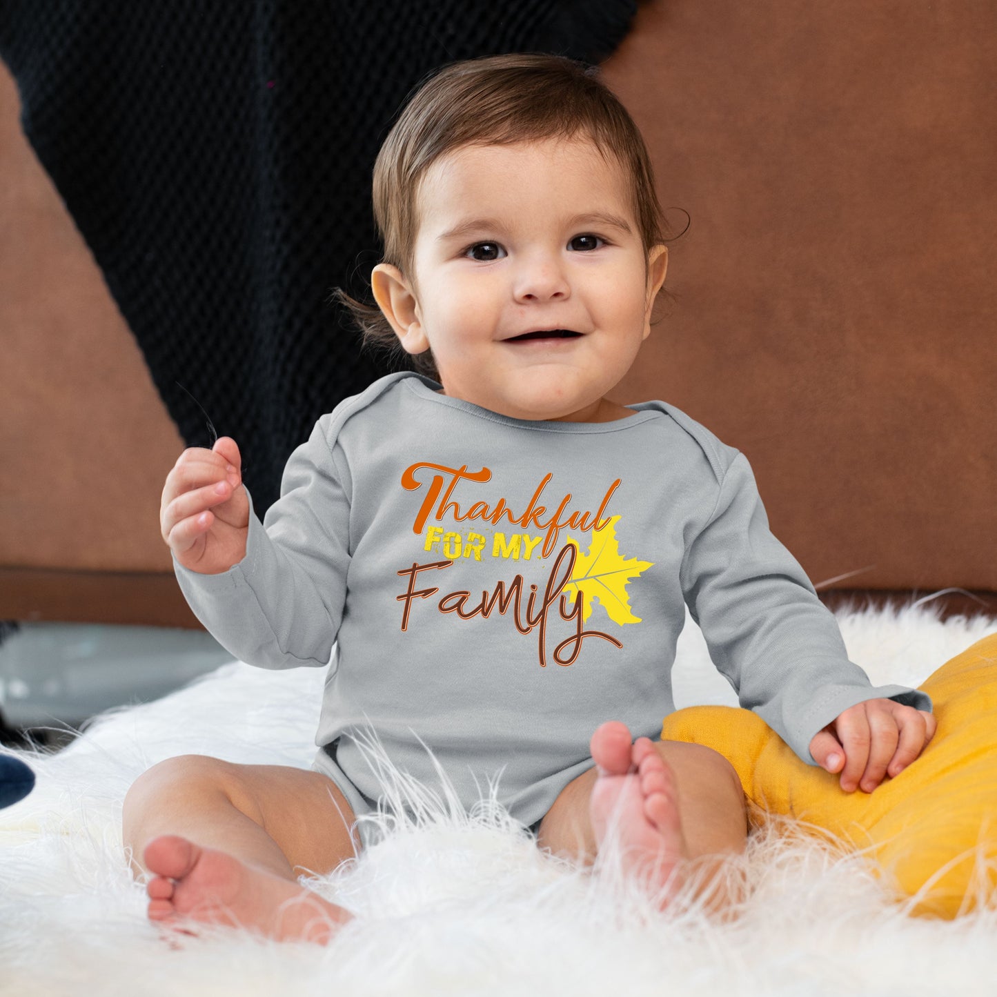 Thankful For My Family, Thanksgiving Bodysuit, Thanksgiving Onesies for kids, Thanksgiving Gift Ideas, Cute Thanksgiving