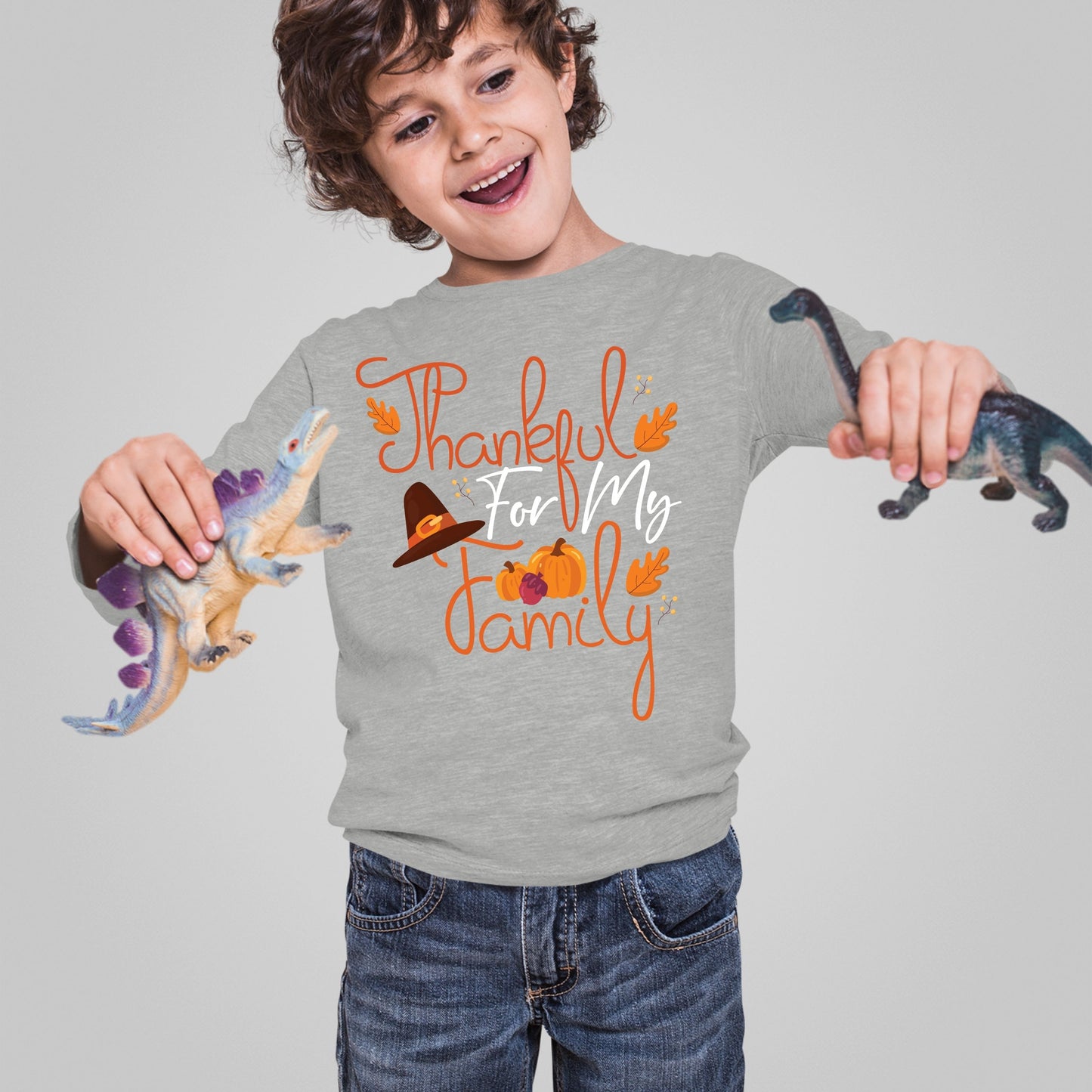 Thankful For My Family, Thanksgiving Sweatshirt, Thanksgiving Sweater for kids, Thanksgiving Gift Ideas, Cute Thanksgiving