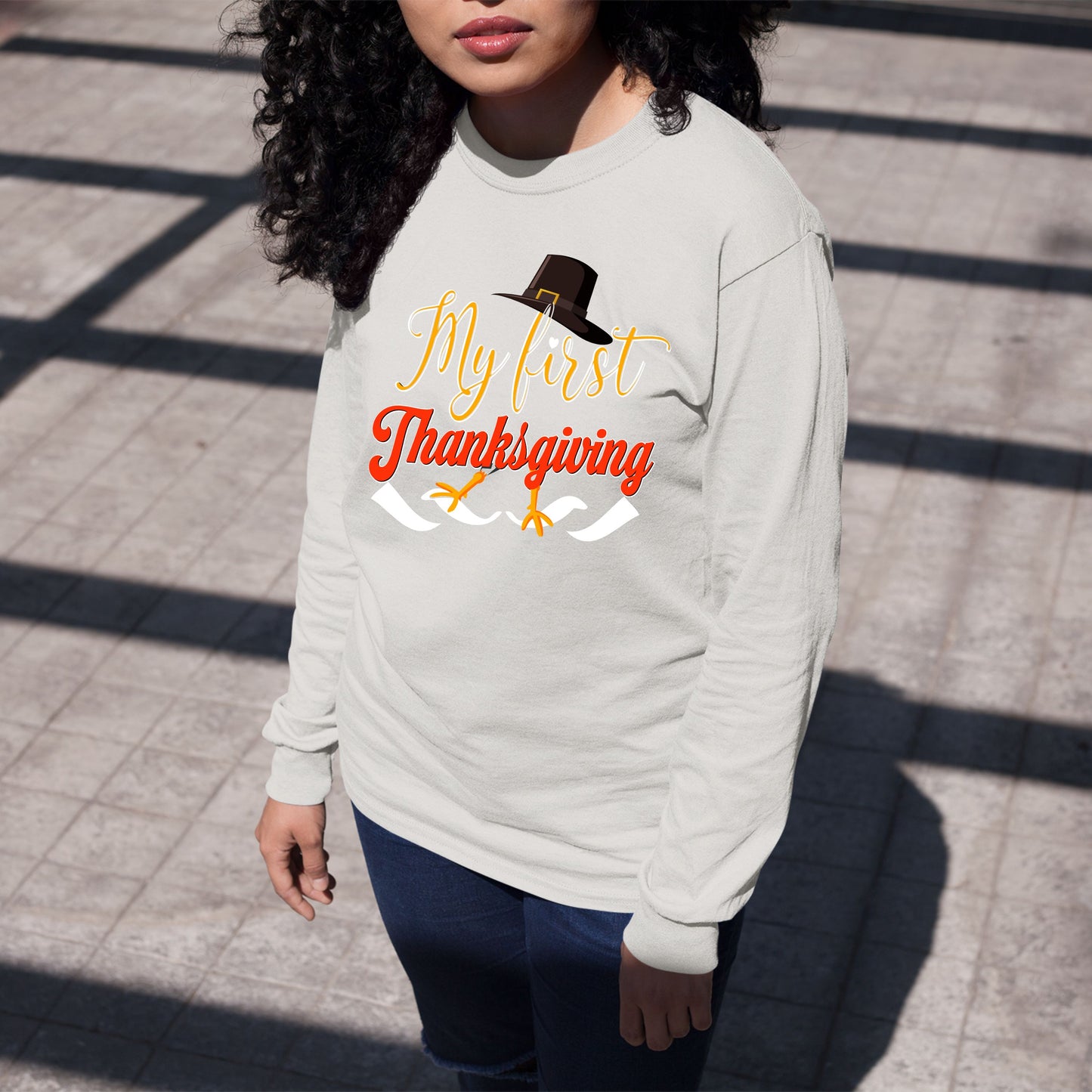 My First Thanks Giving, Thanksgiving Sweater for Women, Thanksgiving Sweatshirt, Thanksgiving Gift Ideas, Cute Thanksgiving