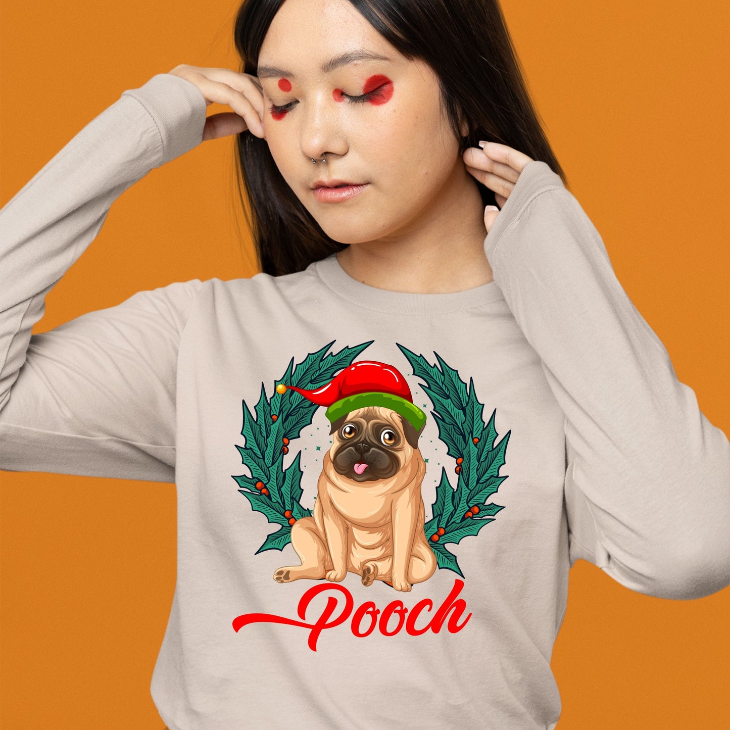 Pooch, Women Long Sleeves, Christmas Shirts, Christmas Sweatshirts, Christmas, Christmas Clothing, Christmas Decor