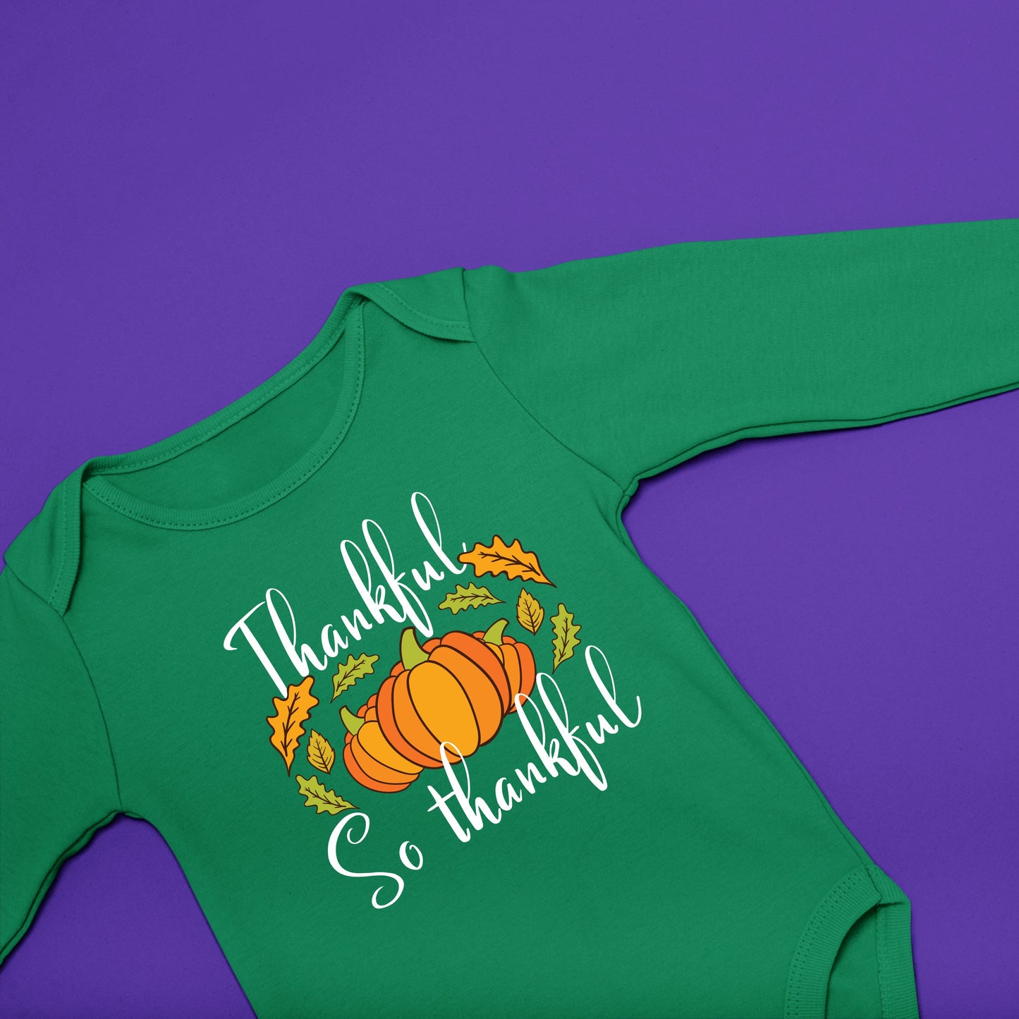 Thankful So Thankful, Thanksgiving Bodysuit, Thanksgiving Onesies for kids, Thanksgiving Gift Ideas, Cute Thanksgiving