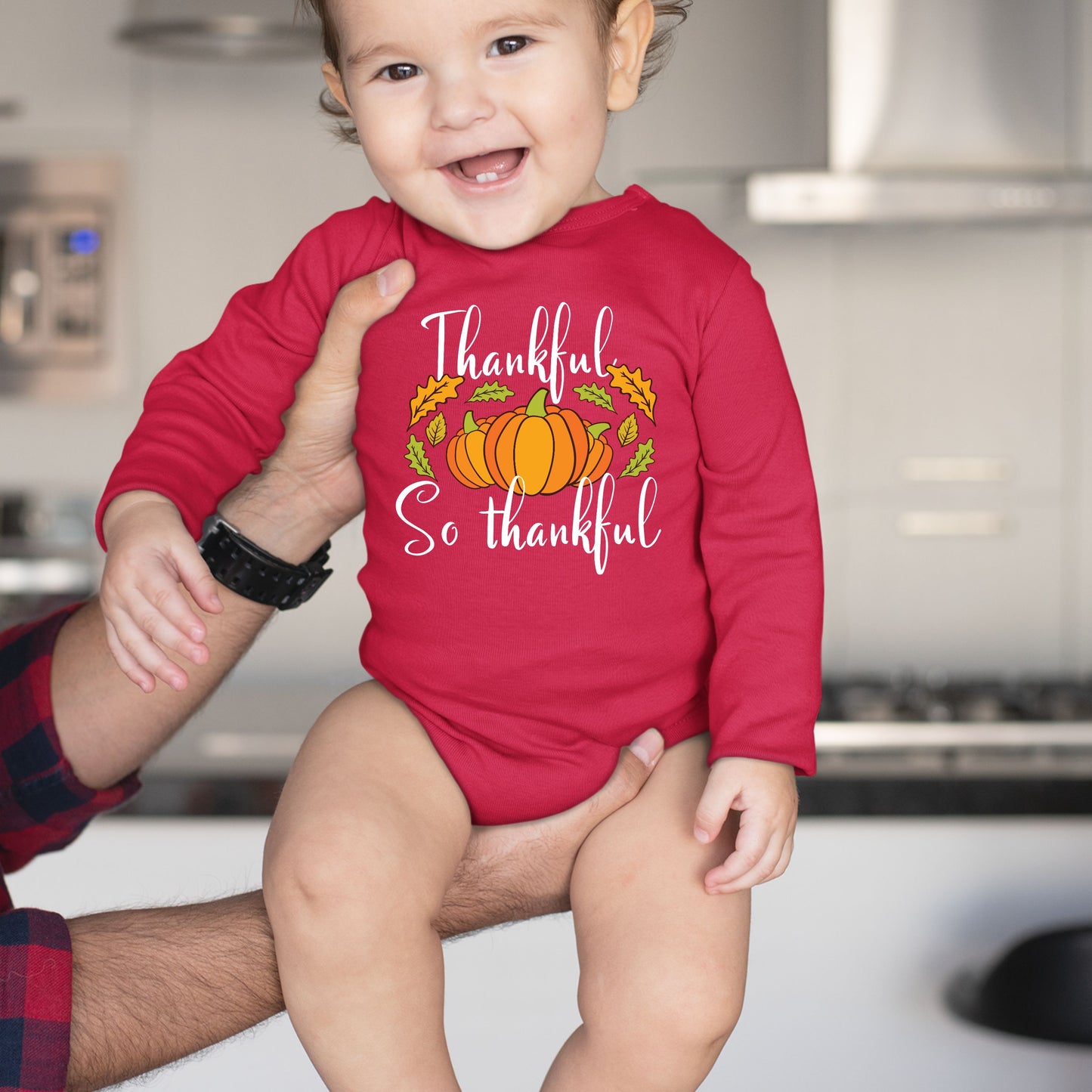 Thankful So Thankful, Thanksgiving Bodysuit, Thanksgiving Onesies for kids, Thanksgiving Gift Ideas, Cute Thanksgiving