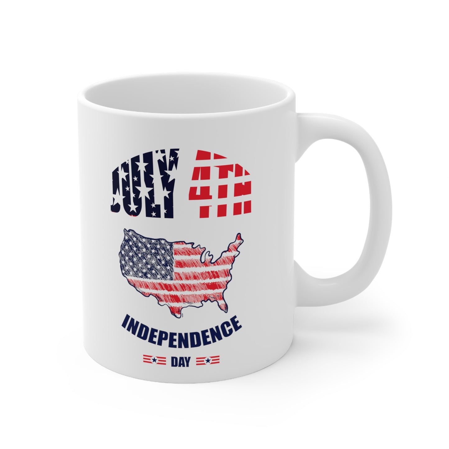4th of July Independence Day Ceramic Mug 11oz
