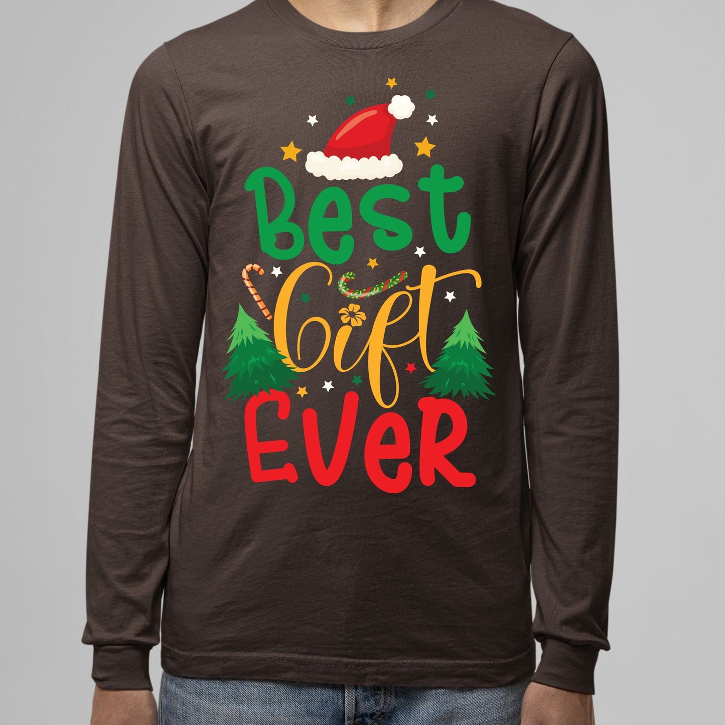 Best Gift Ever, Christmas Long Sleeves, Christmas Sweater, Christmas Sweatshirt, Christmas Crewneck For Men, Christmas Present