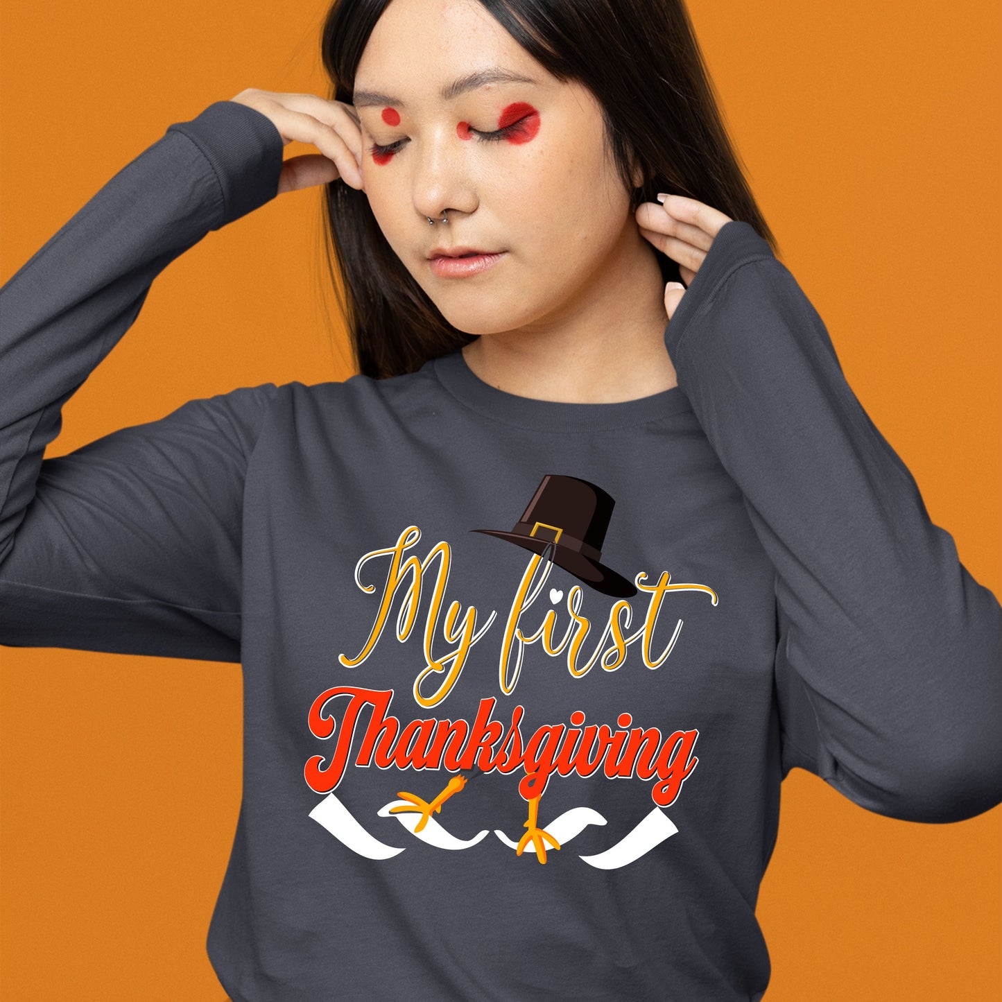 My First Thanks Giving, Thanksgiving Sweater for Women, Thanksgiving Sweatshirt, Thanksgiving Gift Ideas, Cute Thanksgiving