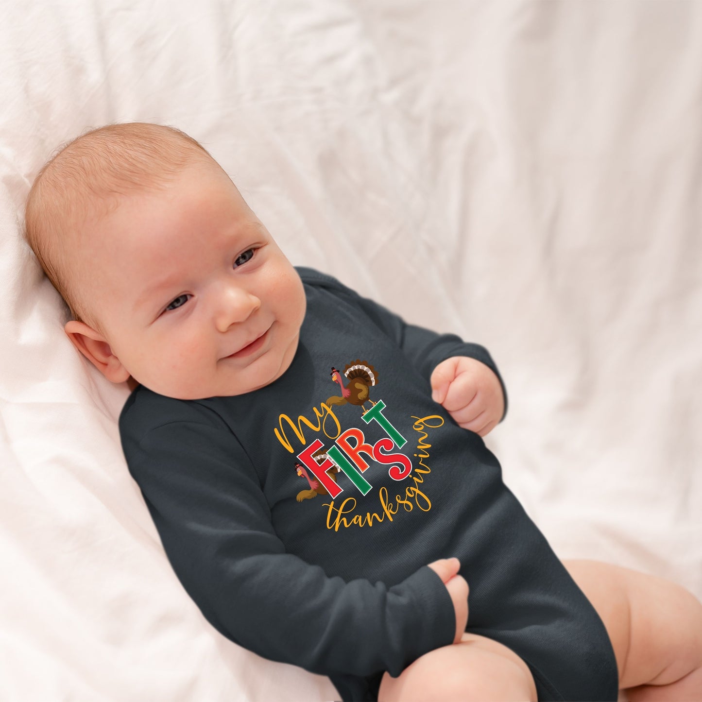 My First Thanks Giving, Thanksgiving Bodysuit, Thanksgiving Onesies for kids, Thanksgiving Gift Ideas, Cute Thanksgiving