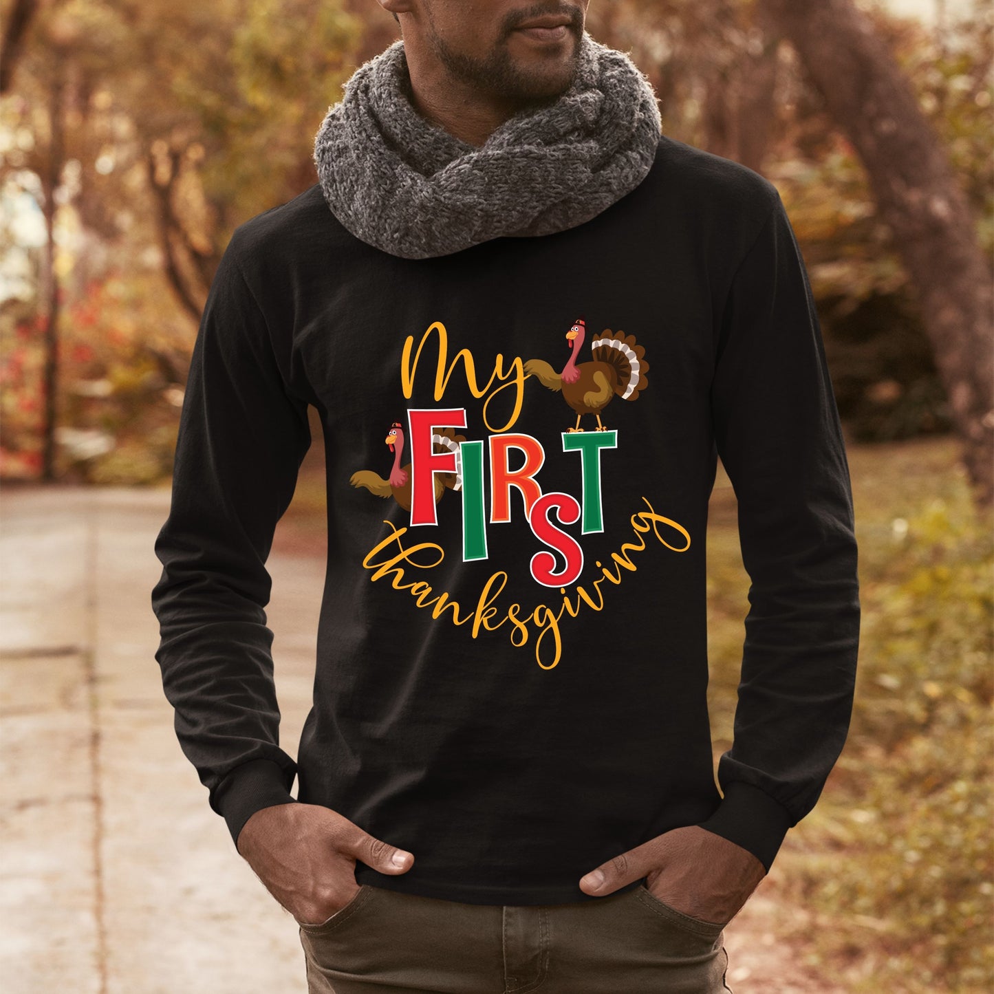 My First Thanks Giving, Thanksgiving Gift Ideas, Cute Thanksgiving, Thanksgiving Sweatshirt, Thanksgiving Sweater for Men