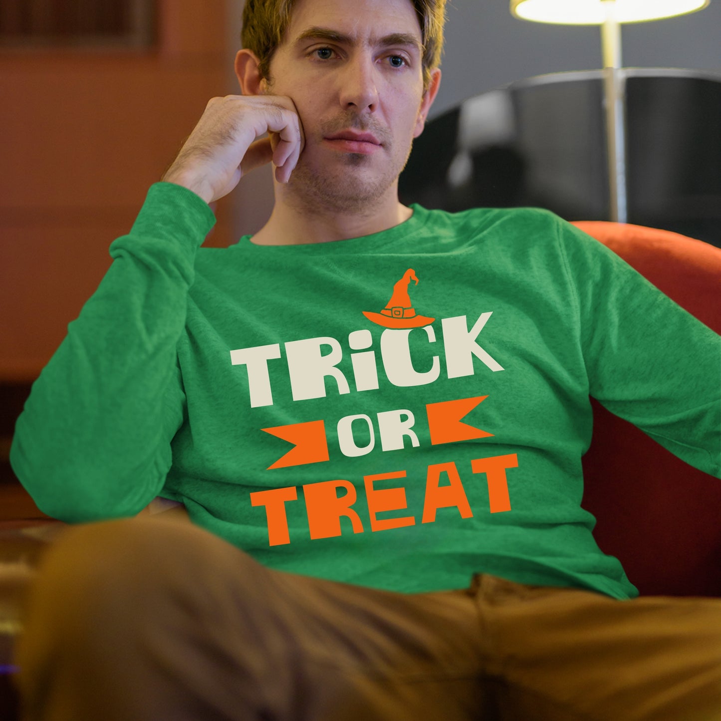 Trick or Treat, Halloween Gift Sweatshirt, Halloween Sweater, Cute Halloween Sweatshirt, Funny Halloween Sweatshirt, Fall Sweatshirts