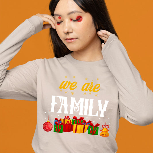 We Are Family, Women Long Sleeves, Christmas, Christmas Decor, Christmas Shirts, Christmas Sweatshirts, Christmas Clothing